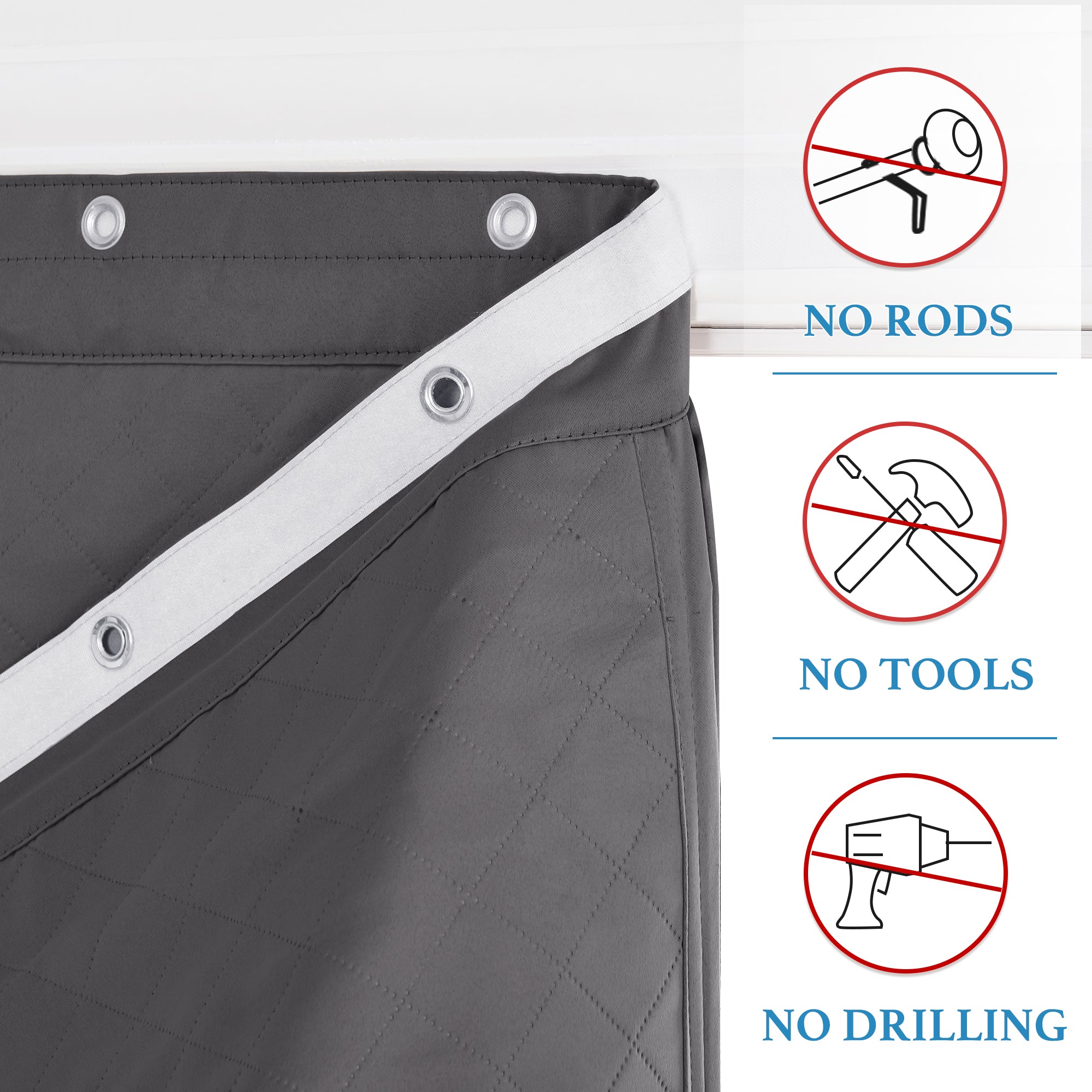 Custom Soundproof Thermal Insulated Door Curtain | OEKO-TEX®