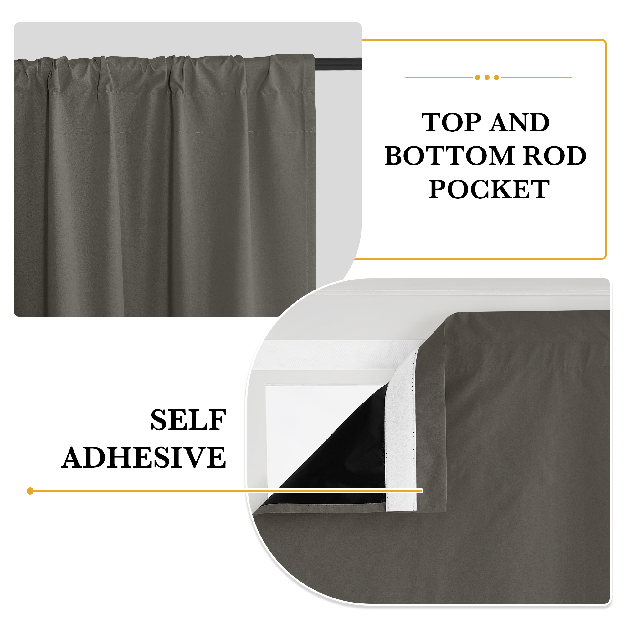 Custom Double Rod Blackout Door Curtain | OEKO-TEX®