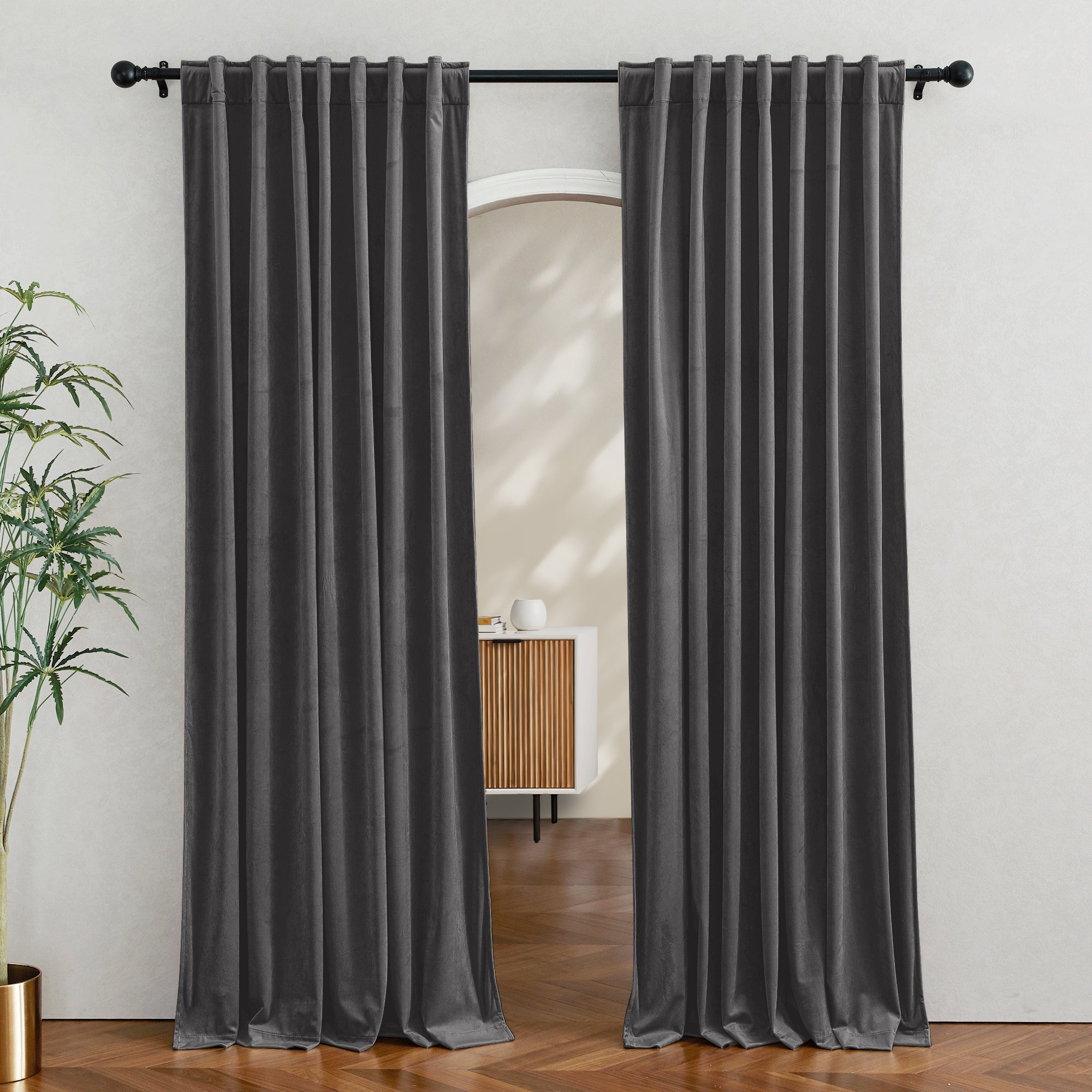 Custom 3-Layer Blackout Velvet Soundproof Drape | OEKO-TEX®