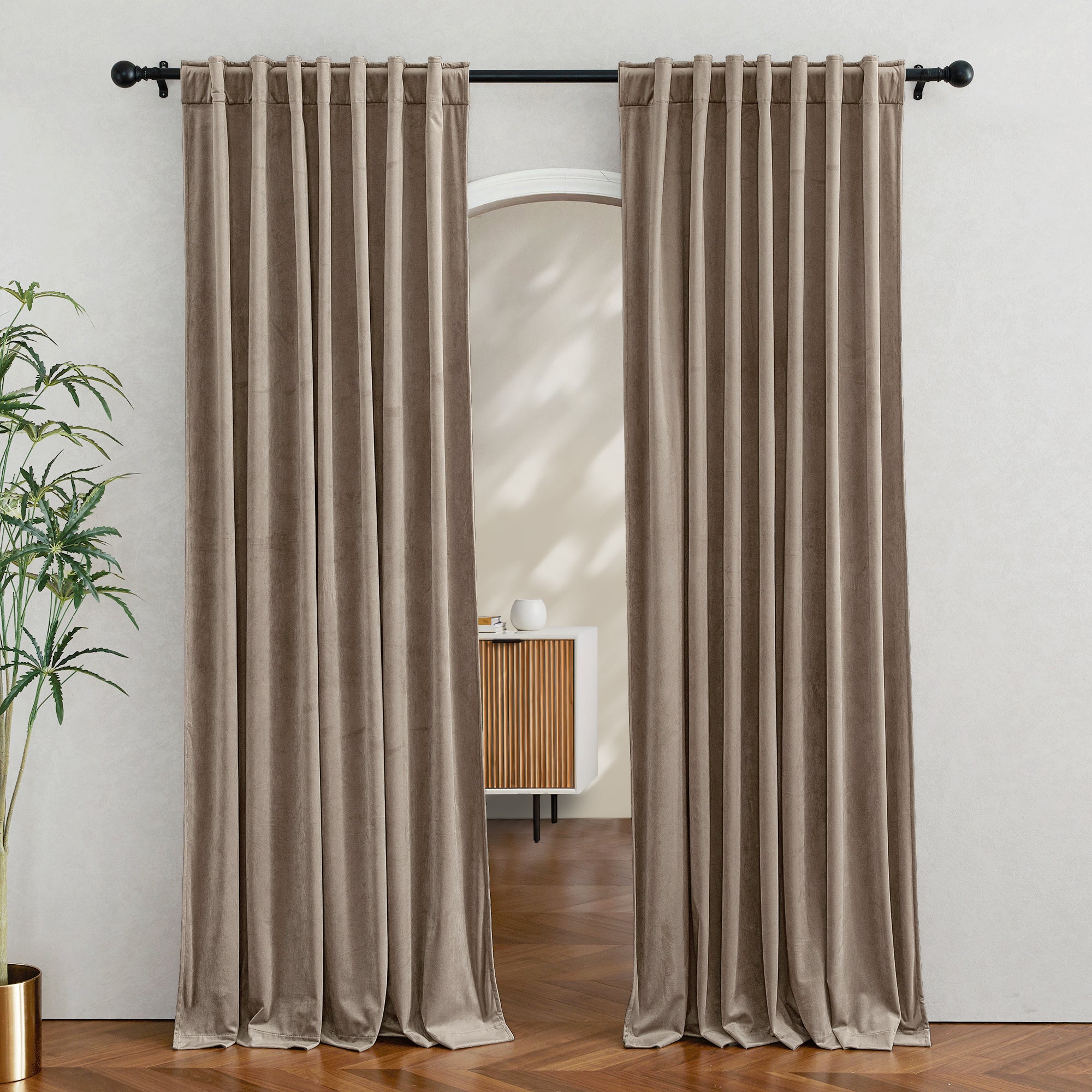 Custom 3-Layer Blackout Velvet Soundproof Drape | OEKO-TEX®