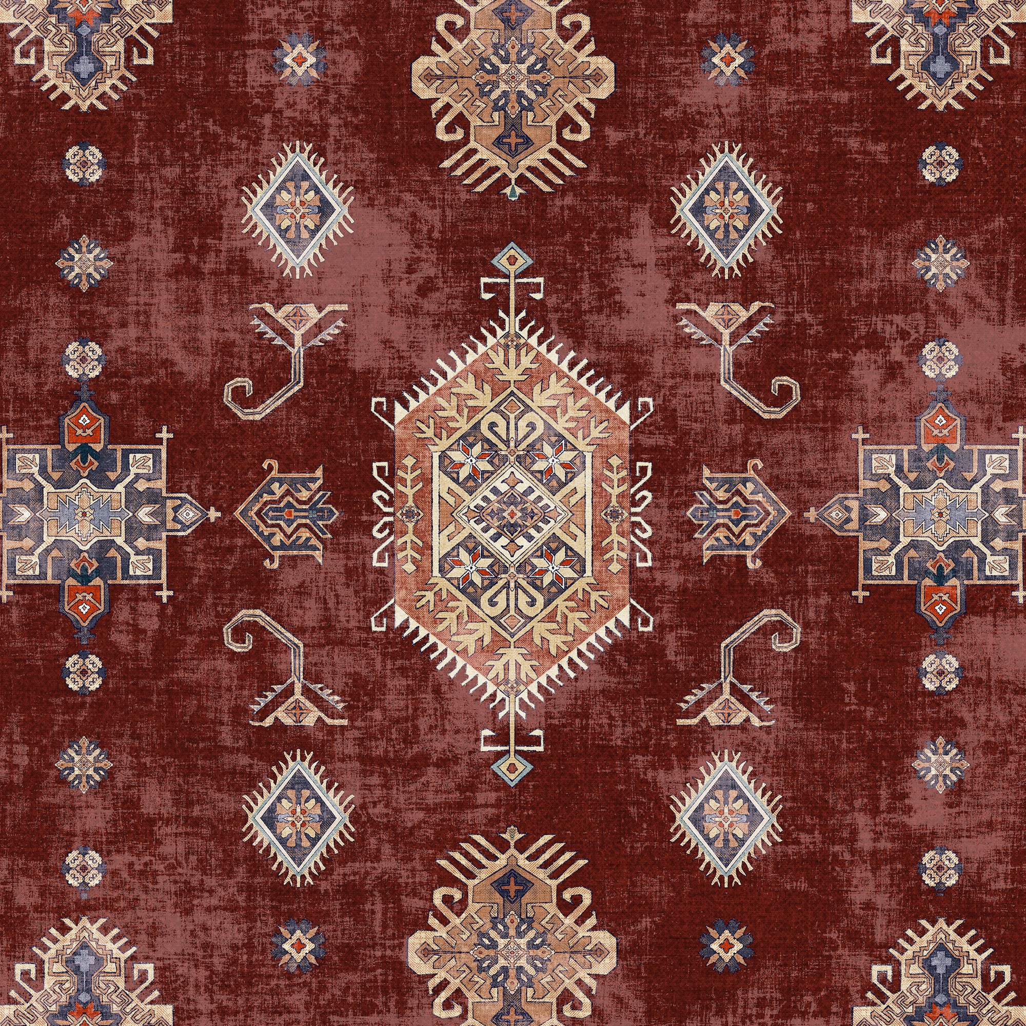 Custom Salam Non Slip Wool Faux Soft Area Rug