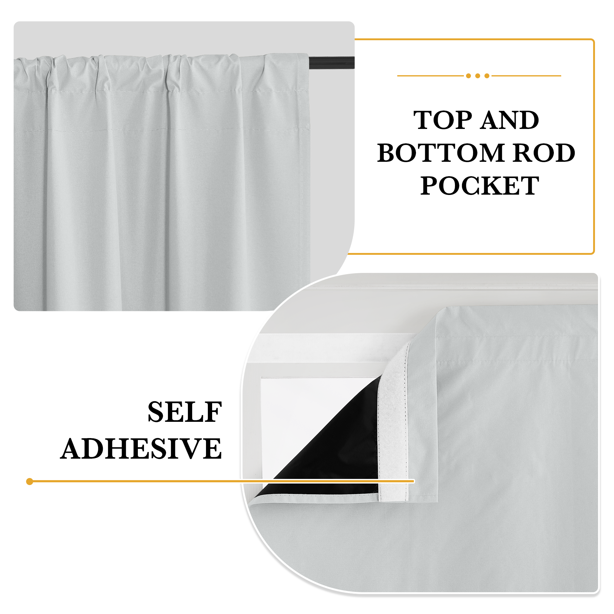 Custom Double Rod Blackout Door Curtain | OEKO-TEX®