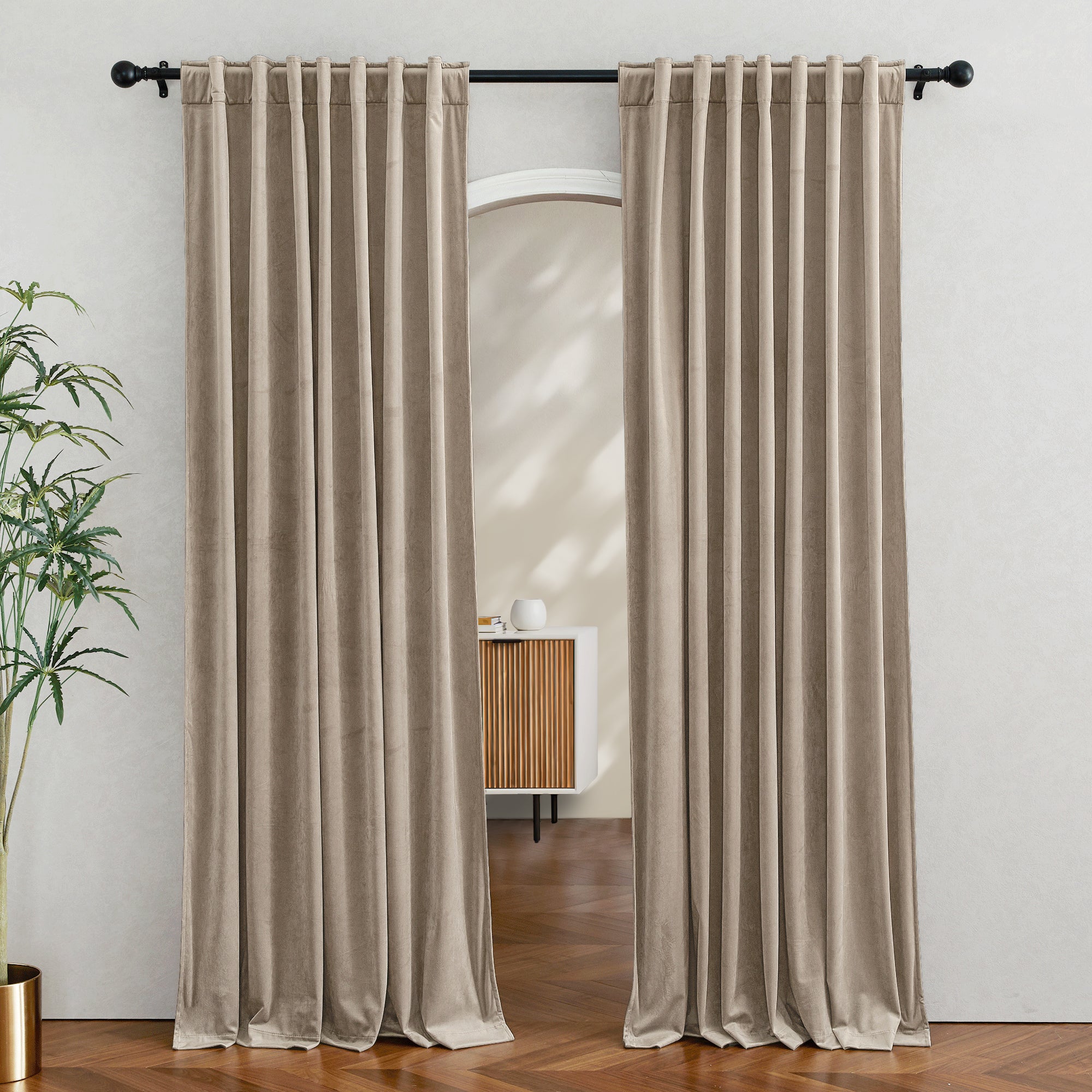 Custom 3-Layer Blackout Velvet Soundproof Drape | OEKO-TEX®