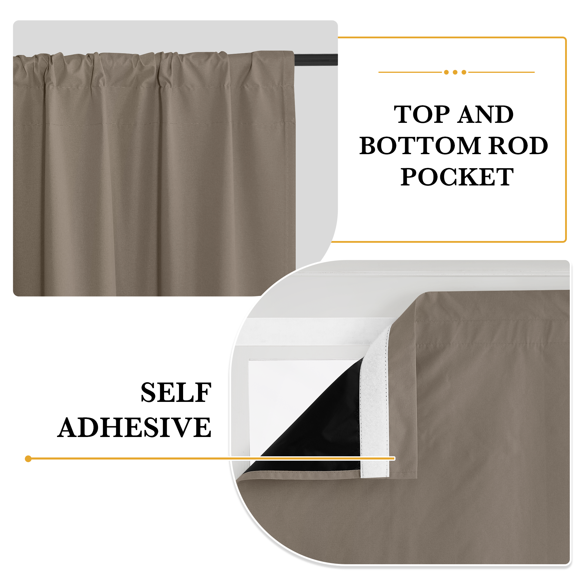 Custom Double Rod Blackout Door Curtain | OEKO-TEX®