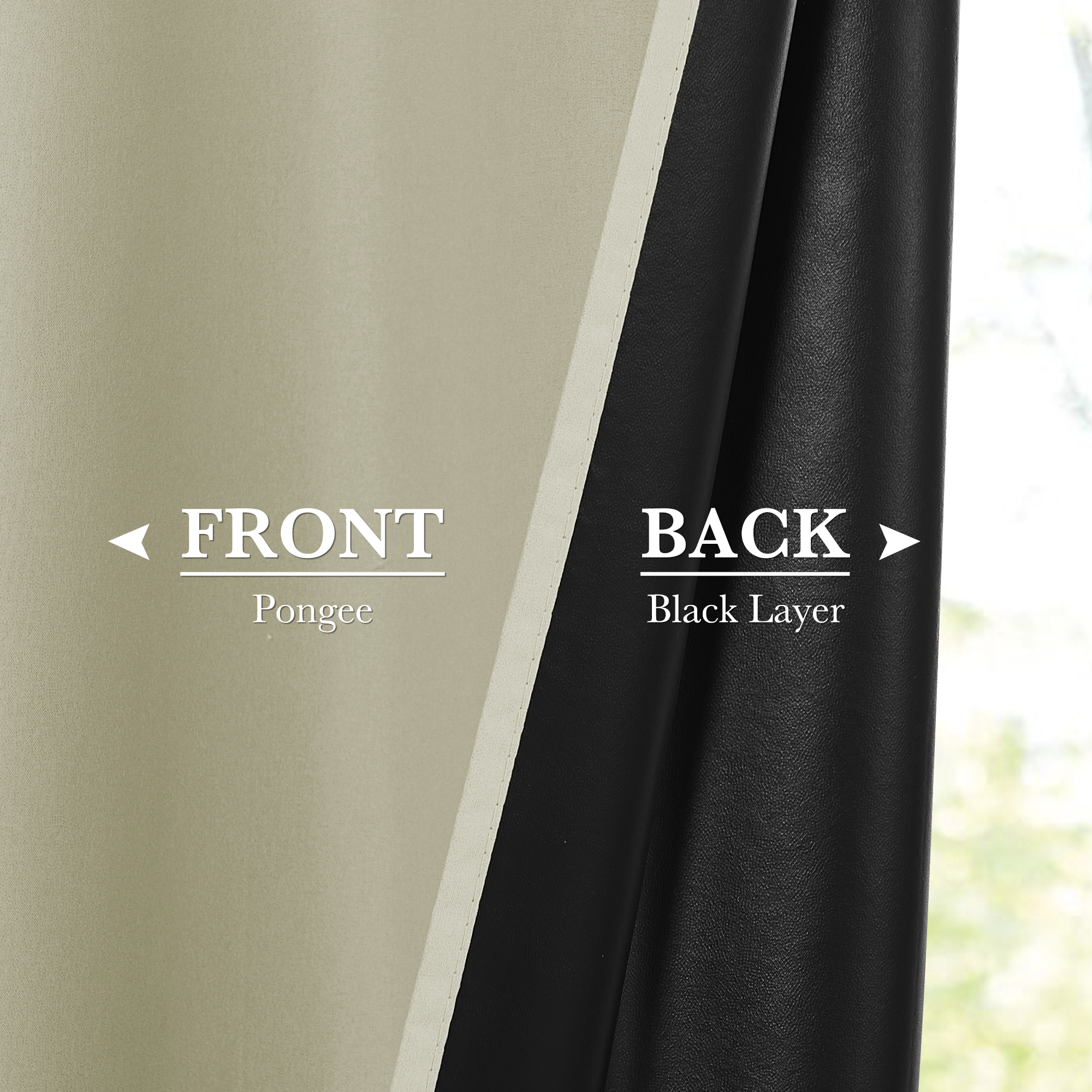 Custom Double Rod Blackout Door Curtain | OEKO-TEX®