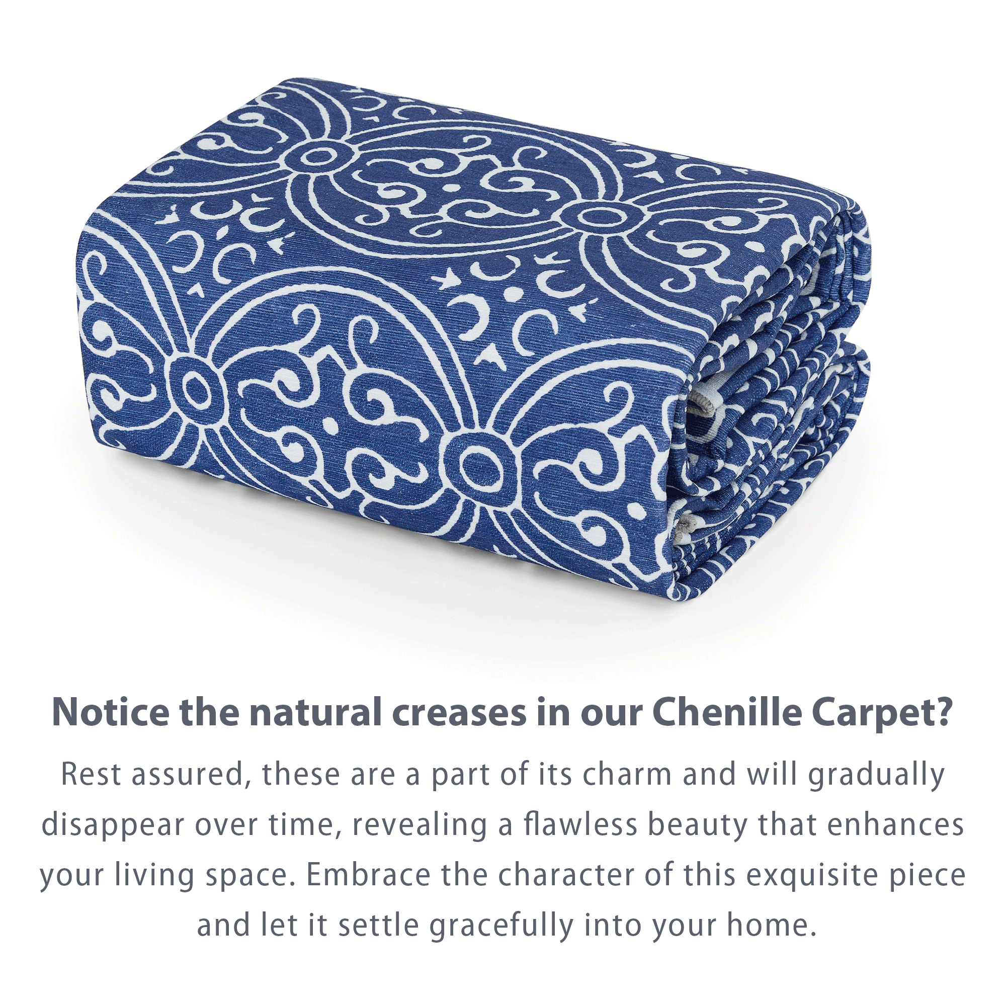 Custom Modern Chenille Washable Non Slip Area Rug