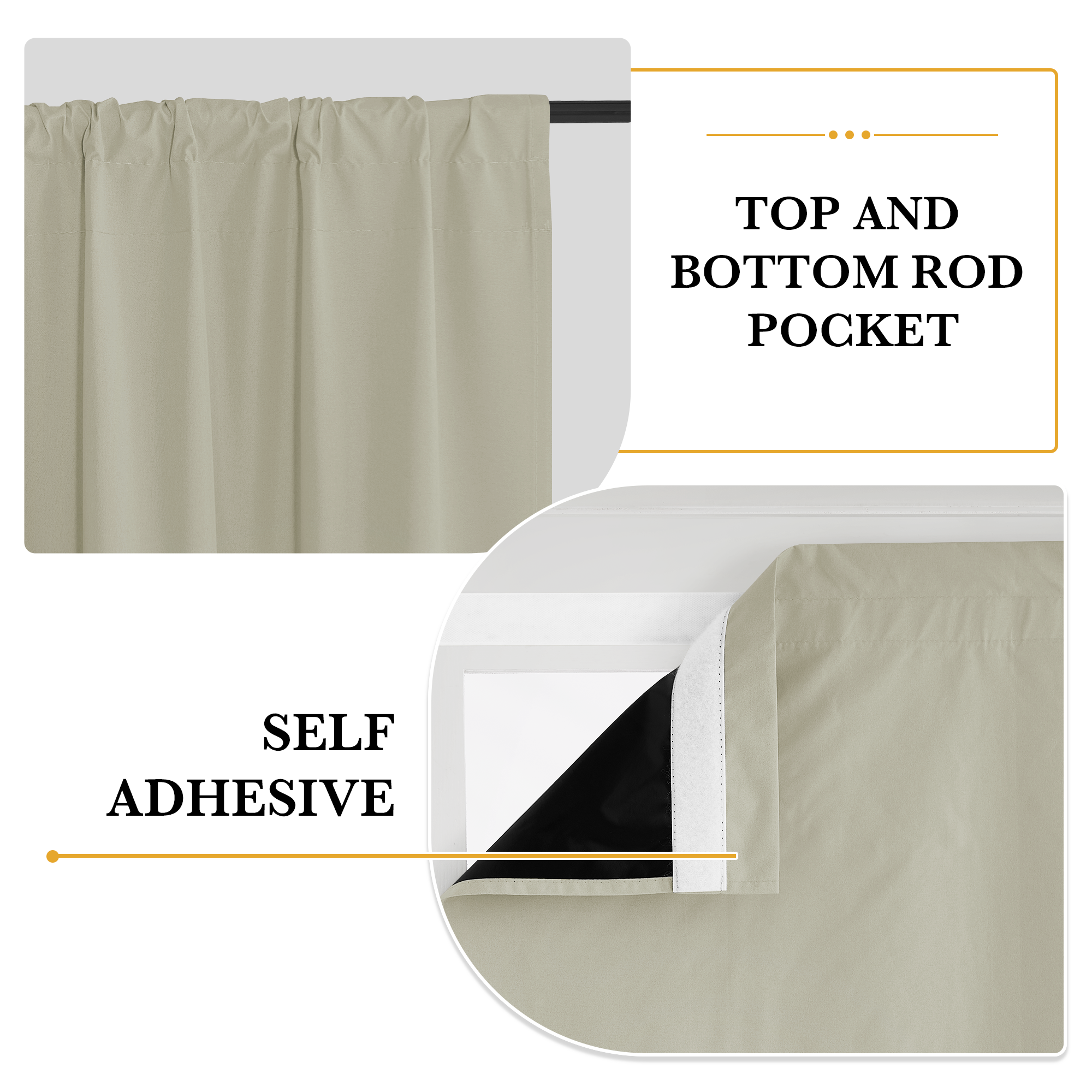 Custom Double Rod Blackout Door Curtain | OEKO-TEX®