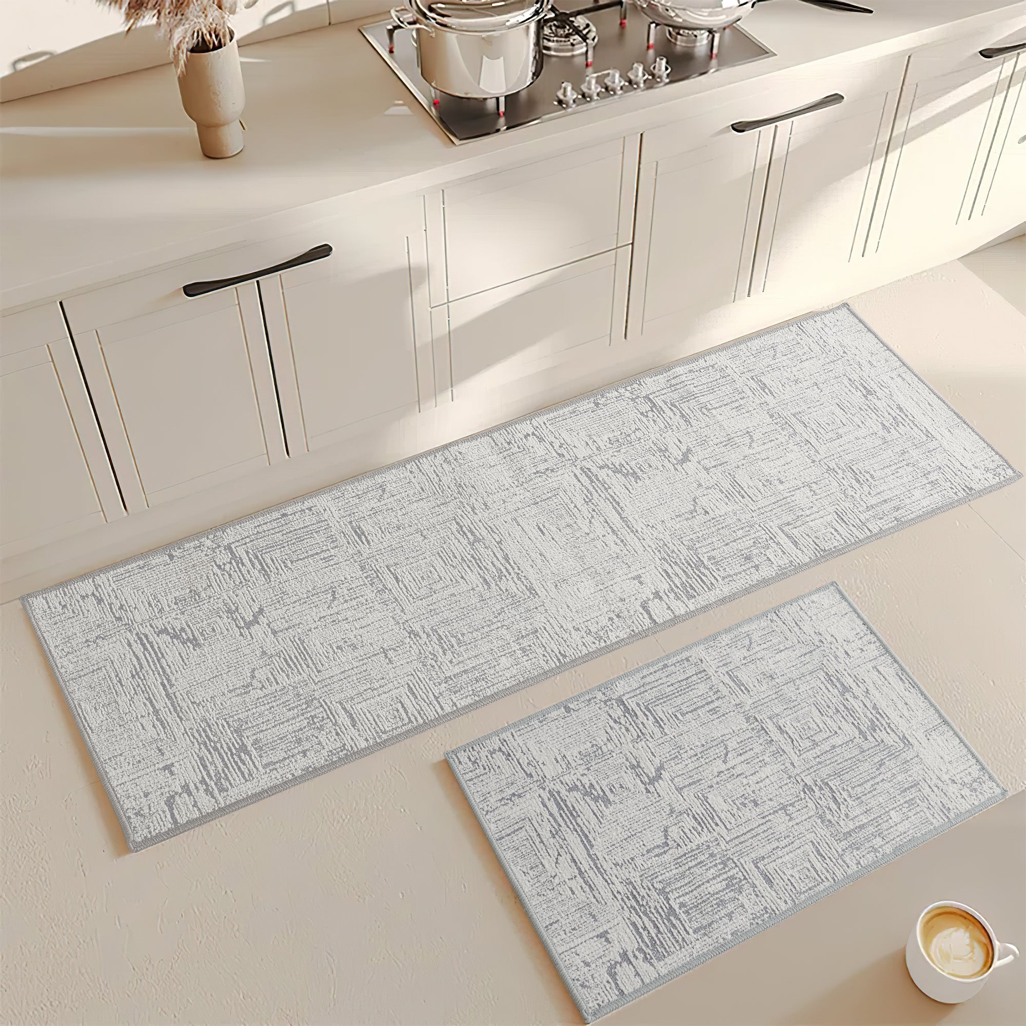 Custom Abstract Jacquard Textured Tufted Area Rug | GCC