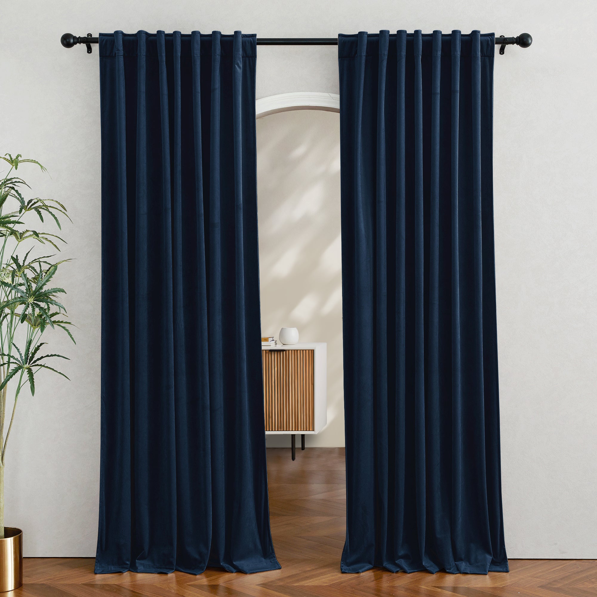 Custom 3-Layer Blackout Velvet Soundproof Drape | OEKO-TEX®