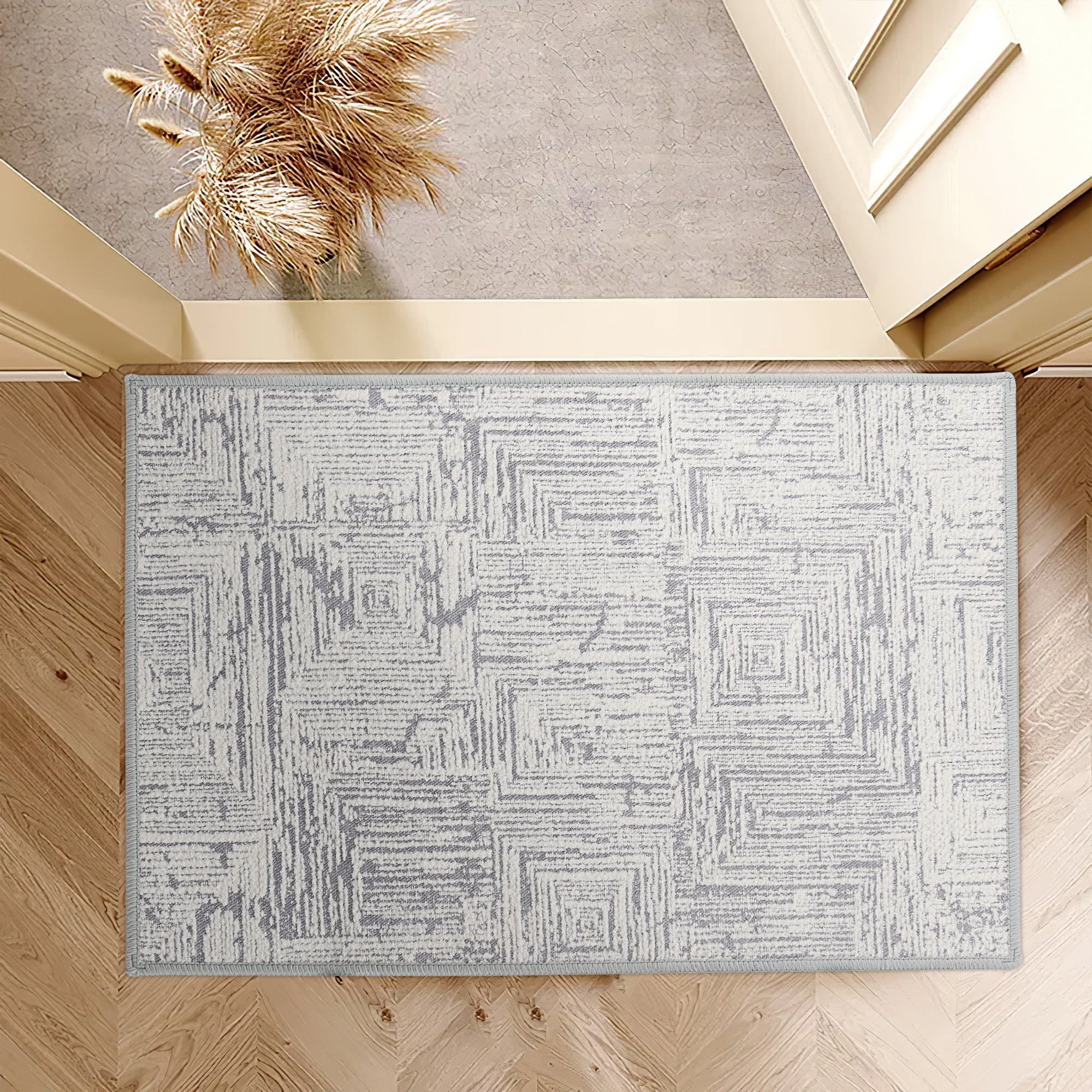 Custom Abstract Jacquard Textured Tufted Area Rug | GCC