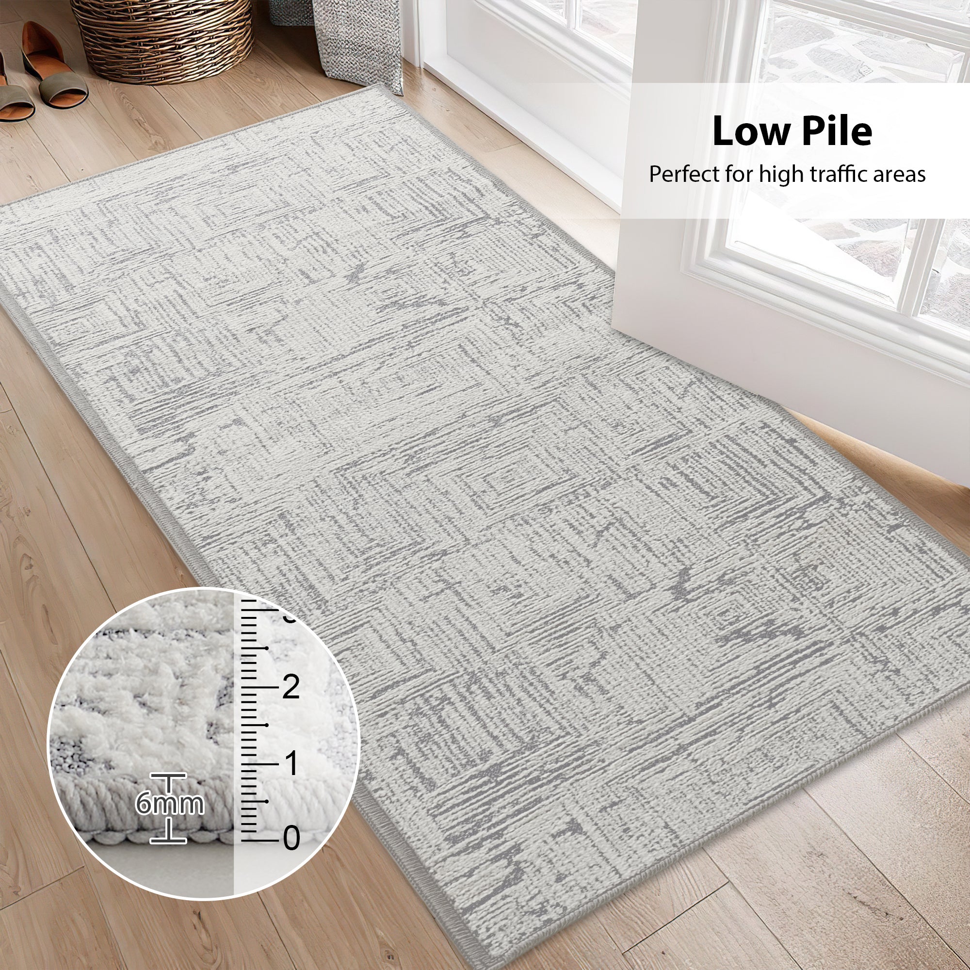 Custom Abstract Jacquard Textured Tufted Area Rug | GCC