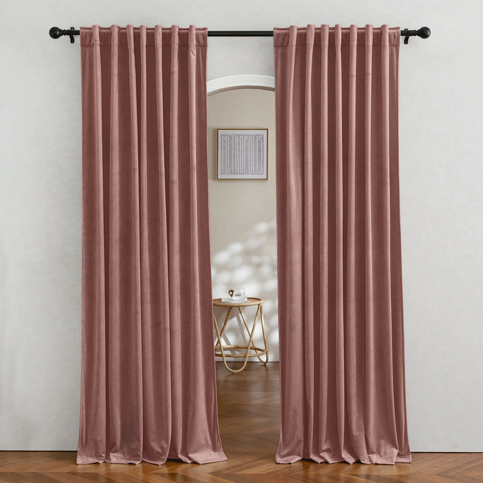 Custom 3-Layer Blackout Velvet Soundproof Drape | OEKO-TEX®