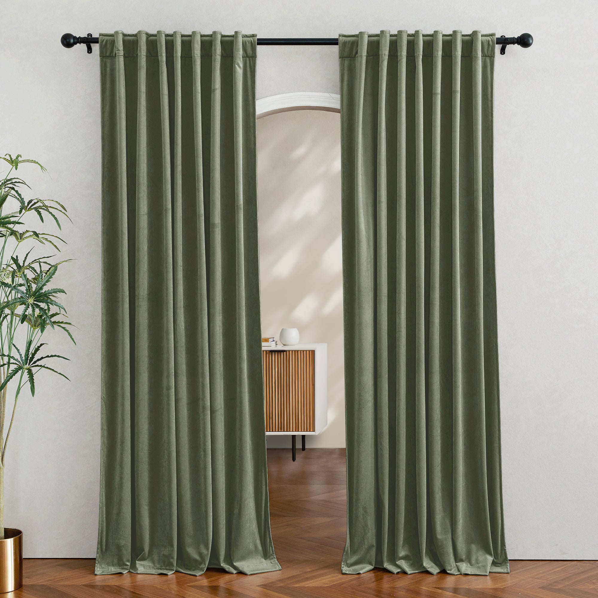 Custom 3-Layer Blackout Velvet Soundproof Drape | OEKO-TEX®