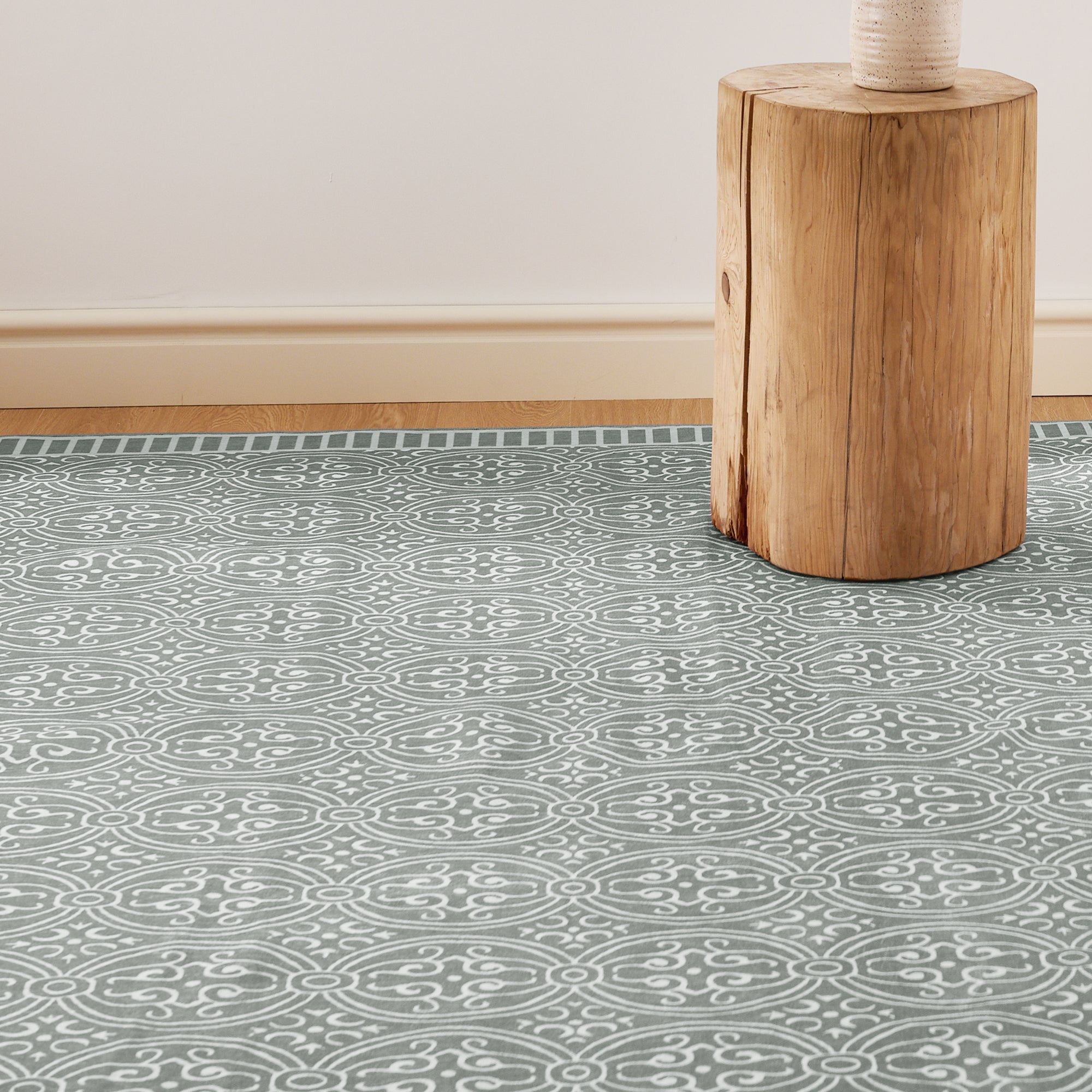 Custom Modern Chenille Washable Non Slip Area Rug