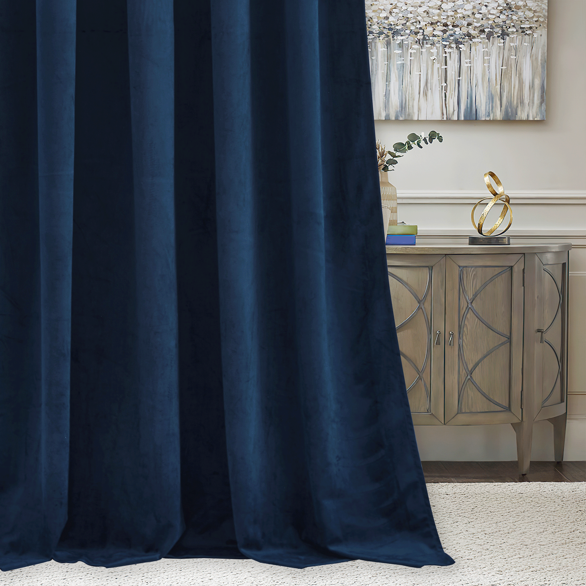 Custom 3-Layer Blackout Velvet Soundproof Drape | OEKO-TEX®