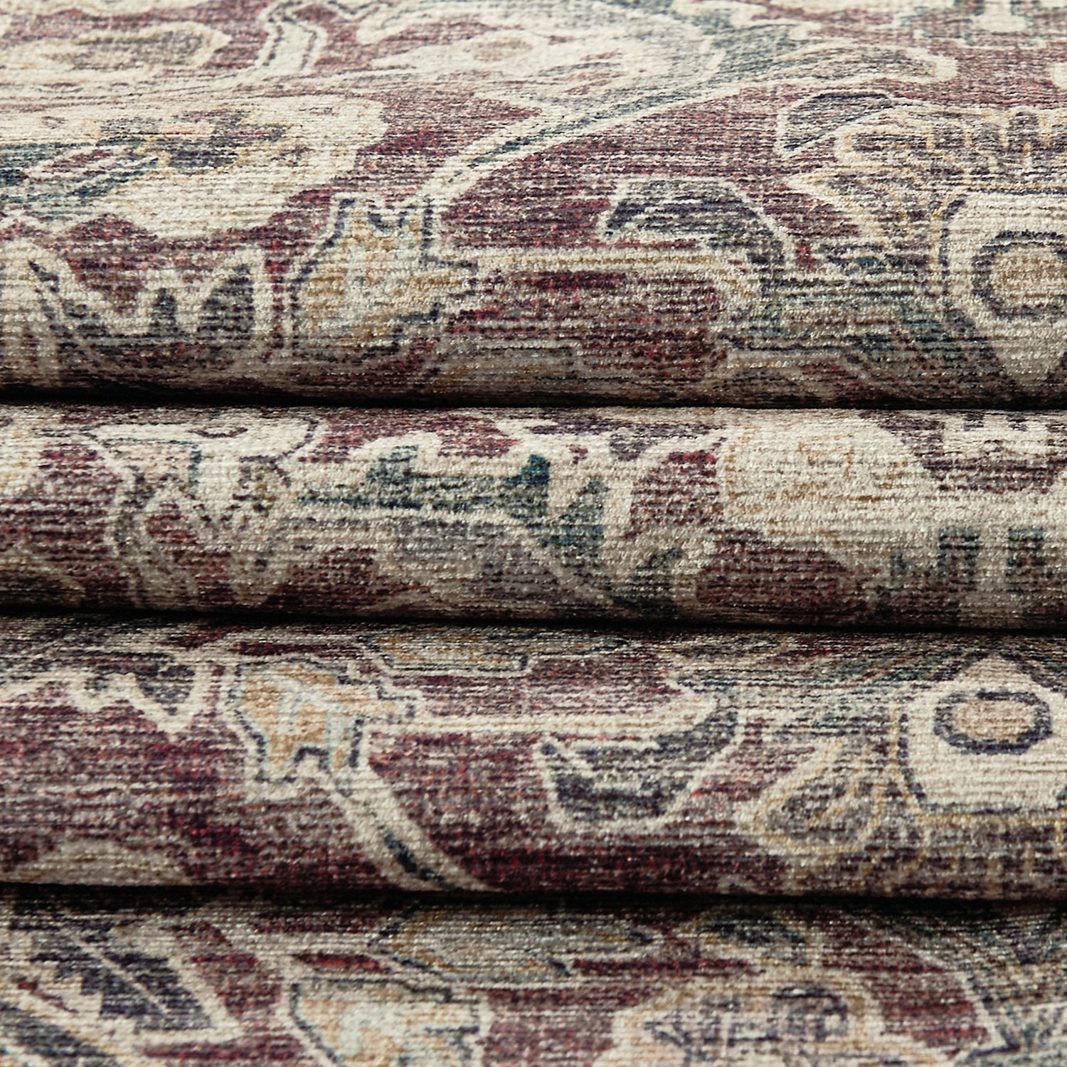 RYB HOME Vintage Chenille Washable Custom Area Rug