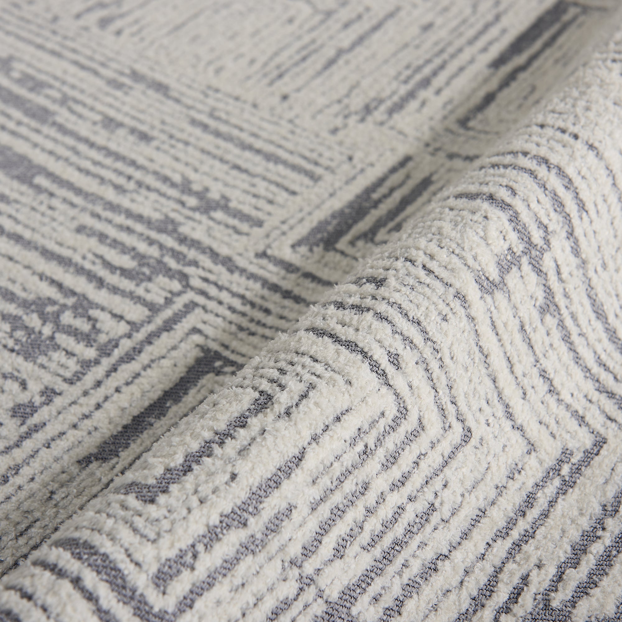 Custom Abstract Jacquard Textured Tufted Area Rug | GCC