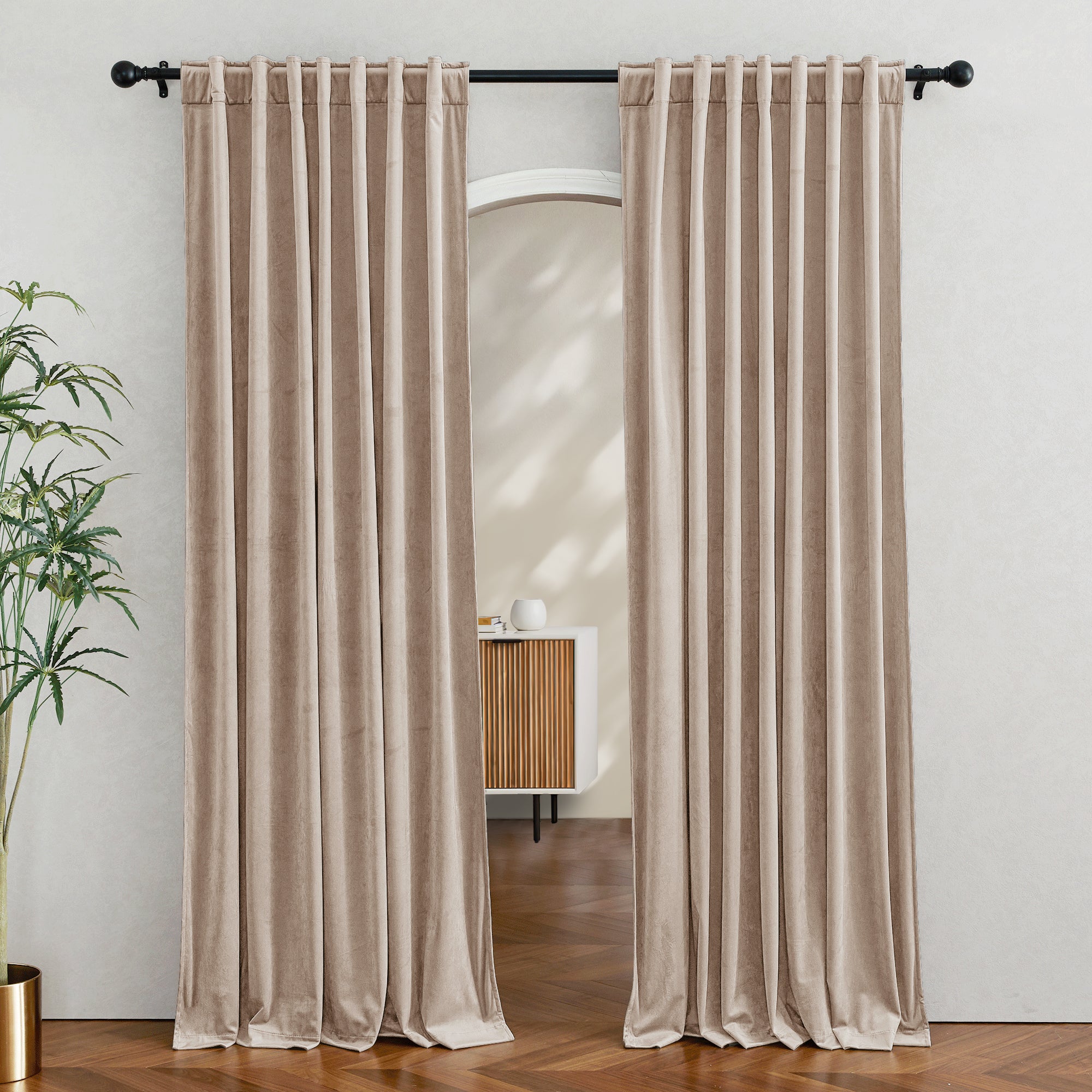 Custom 3-Layer Blackout Velvet Soundproof Drape | OEKO-TEX®