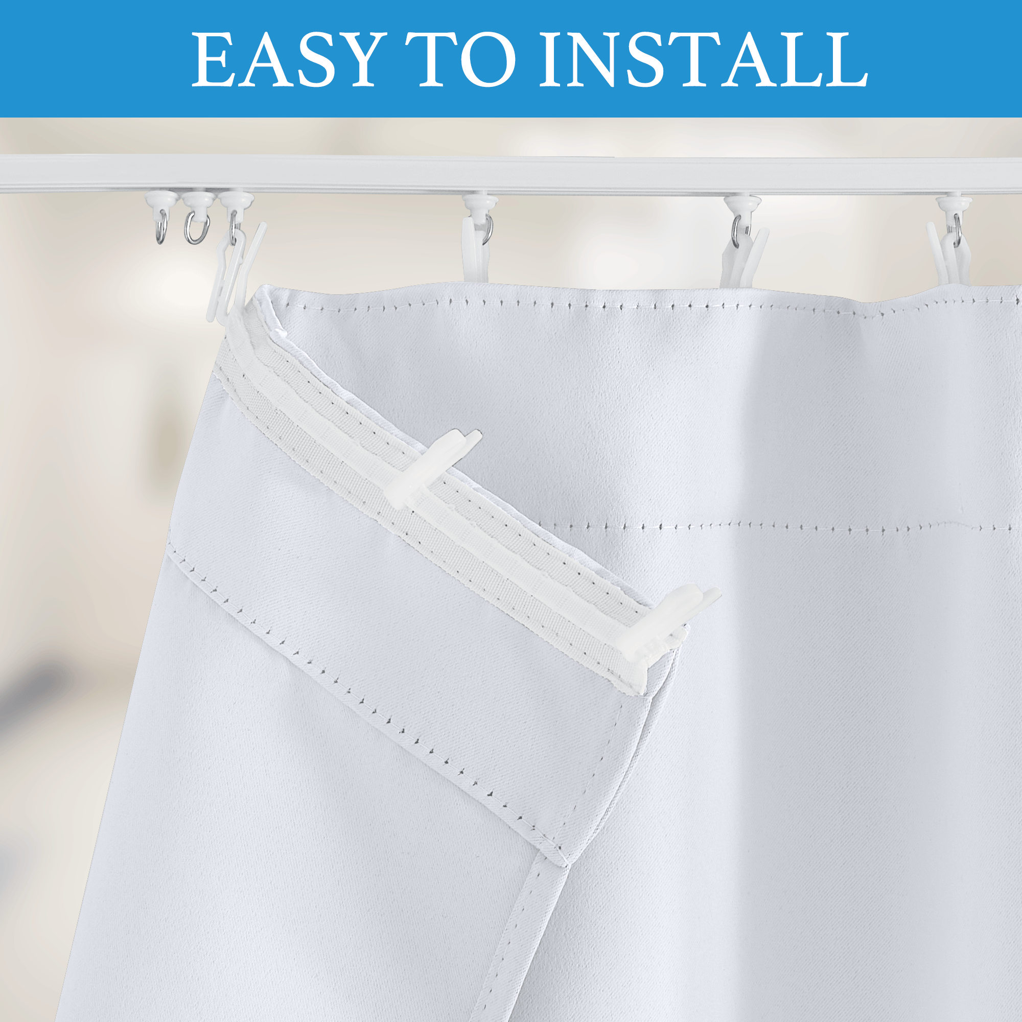 Custom Blackout Ceiling Track Divider Curtain | OEKO-TEX®