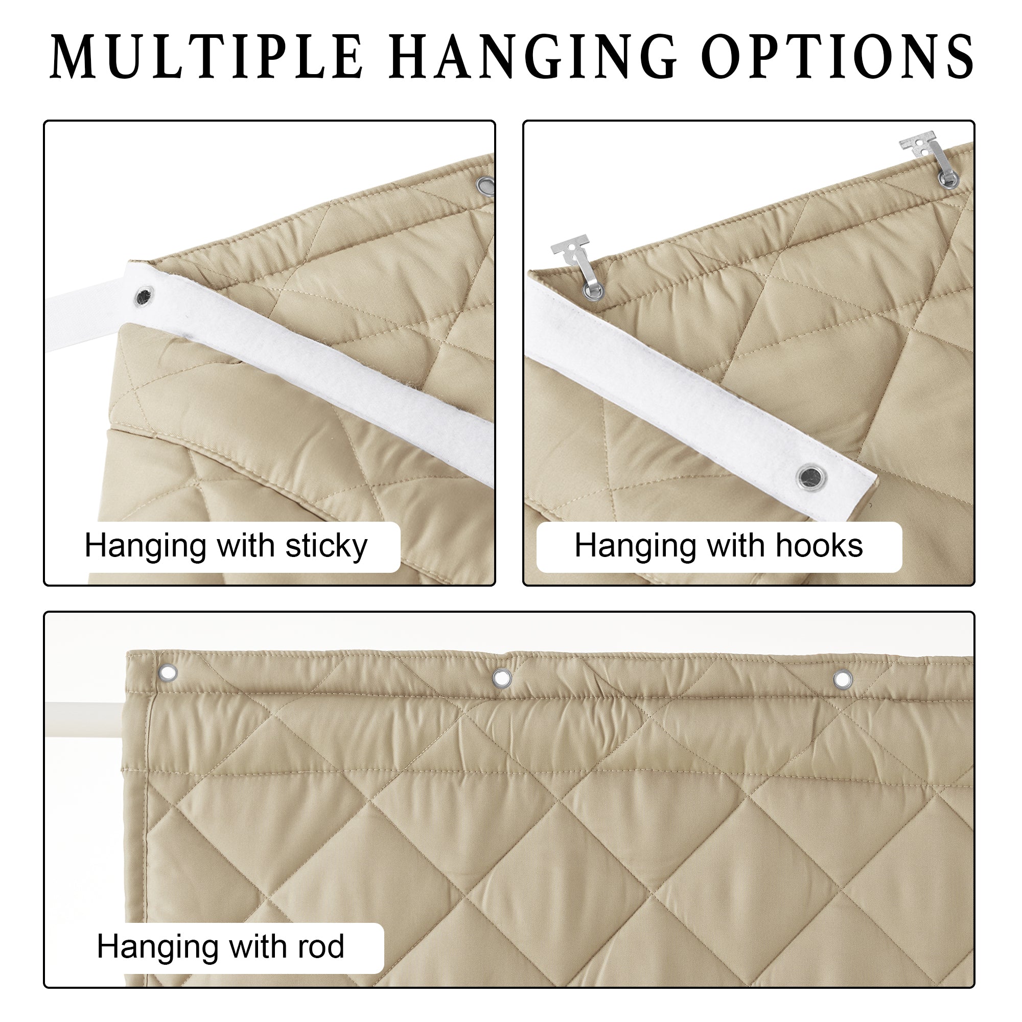 Custom Thermal Insulated Blackout Door Curtain | OEKO-TEX®