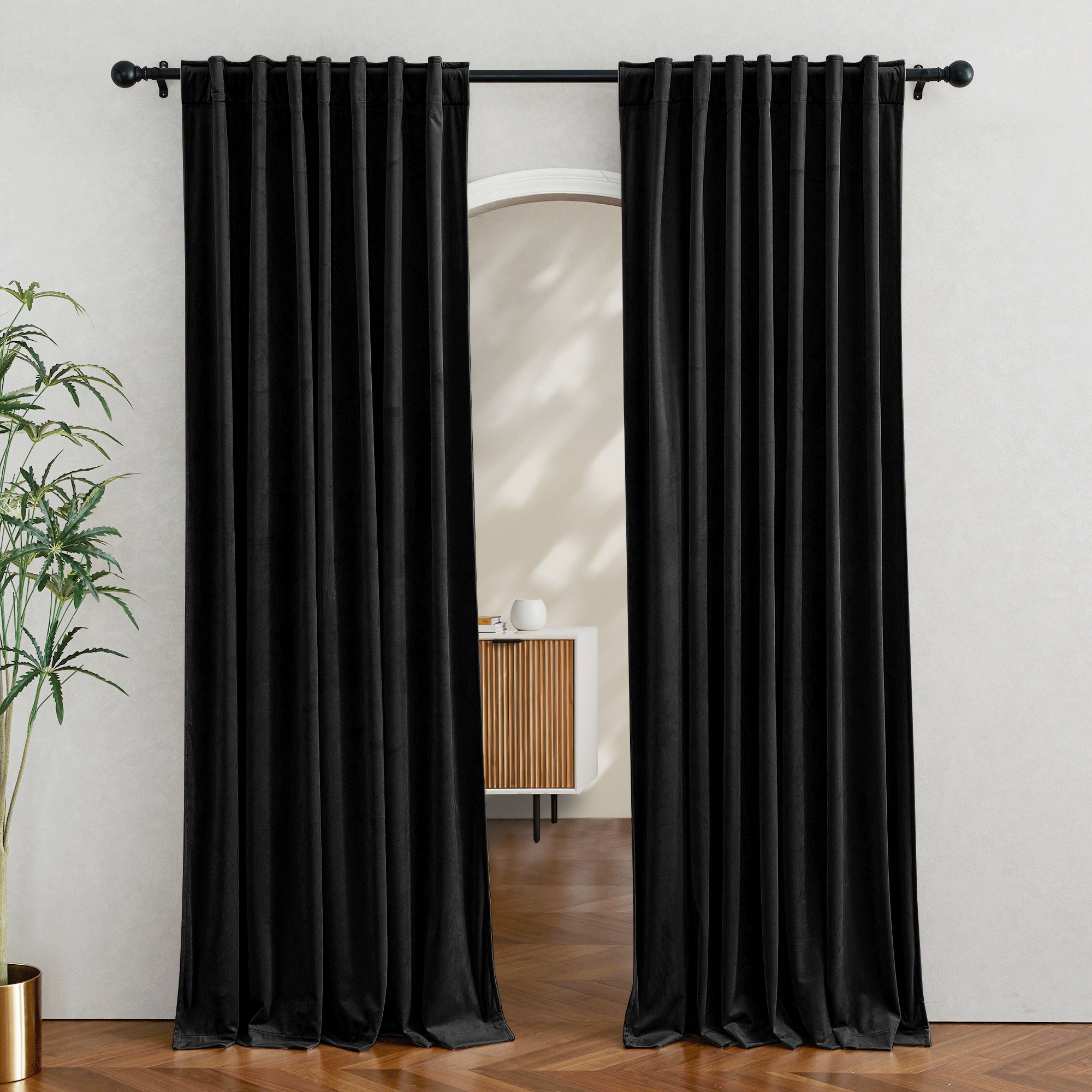 Custom 3-Layer Blackout Velvet Soundproof Drape | OEKO-TEX®