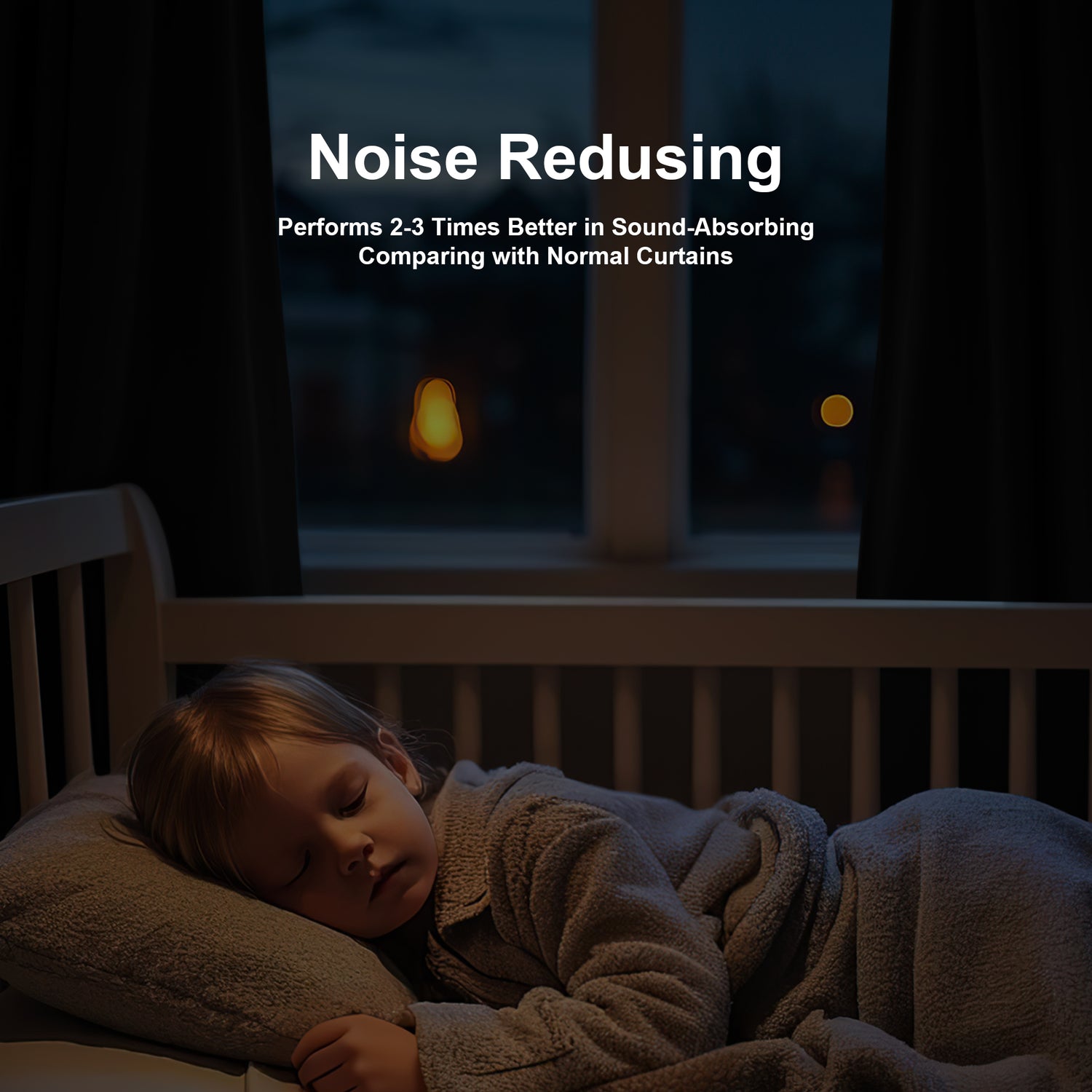 Custom 3-Layer Soundproof Blackout Curtain | OEKO-TEX®