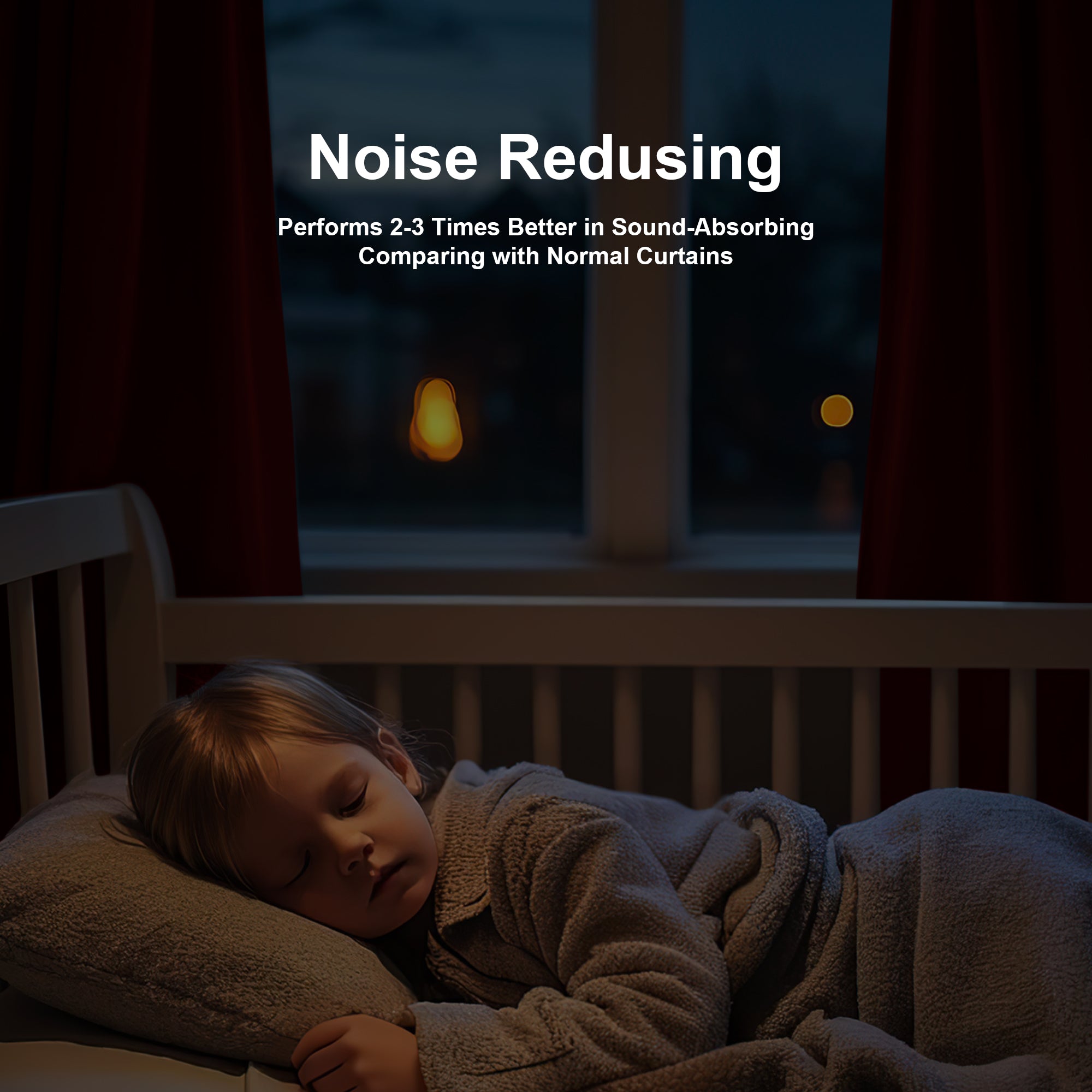 Custom 3-Layer Soundproof Blackout Curtain | OEKO-TEX®