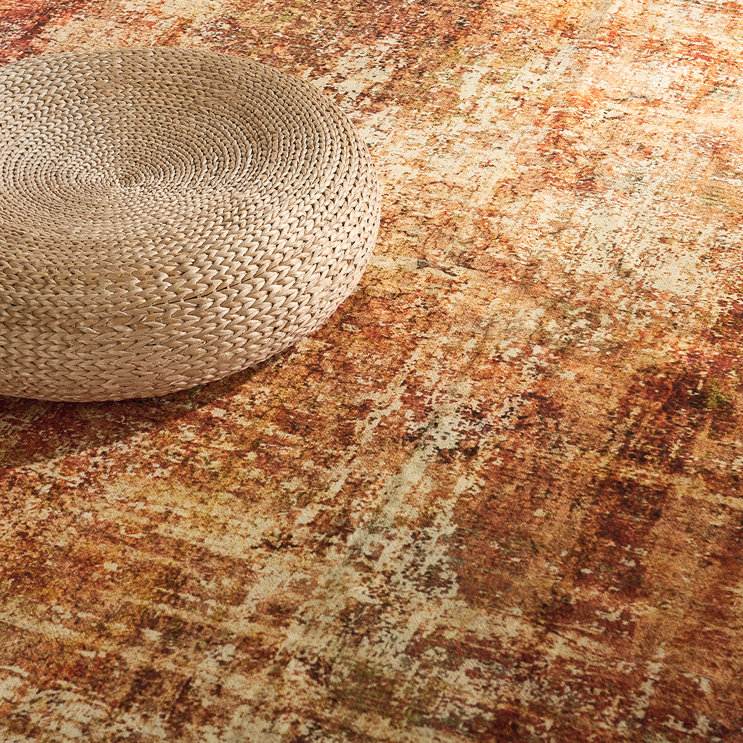 RYB HOME European Style Wool Faux Washable Custom Area Rug