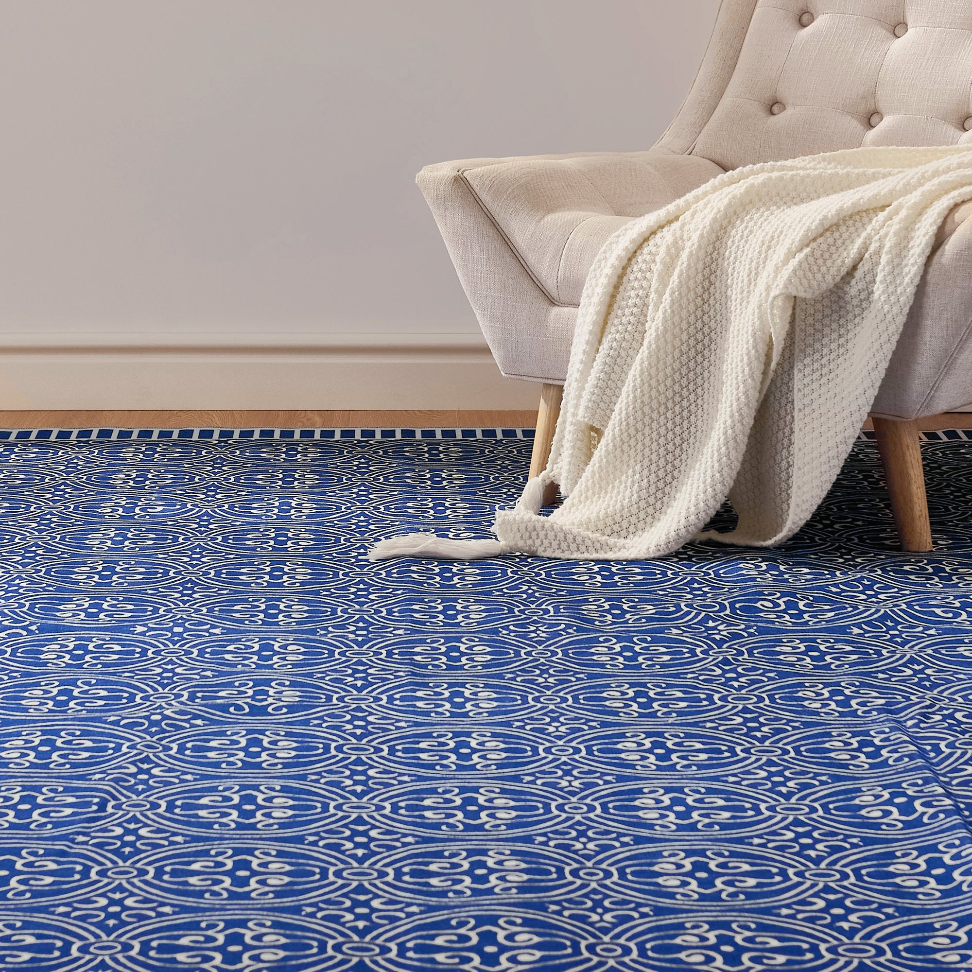 Custom Modern Chenille Washable Non Slip Area Rug