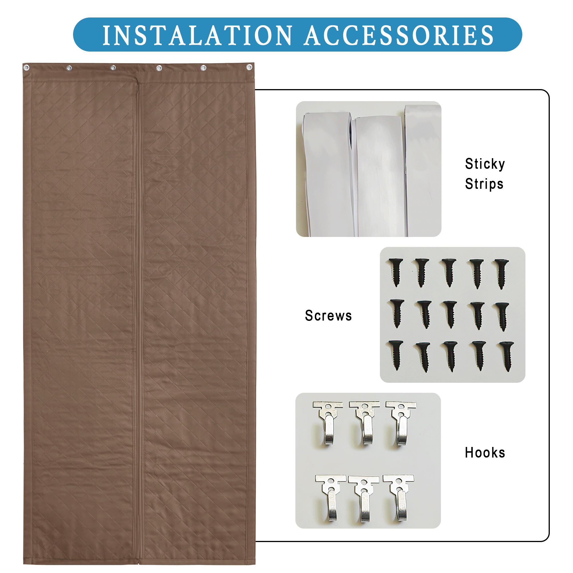 Custom Soundproof Thermal Insulated Door Curtain | OEKO-TEX®