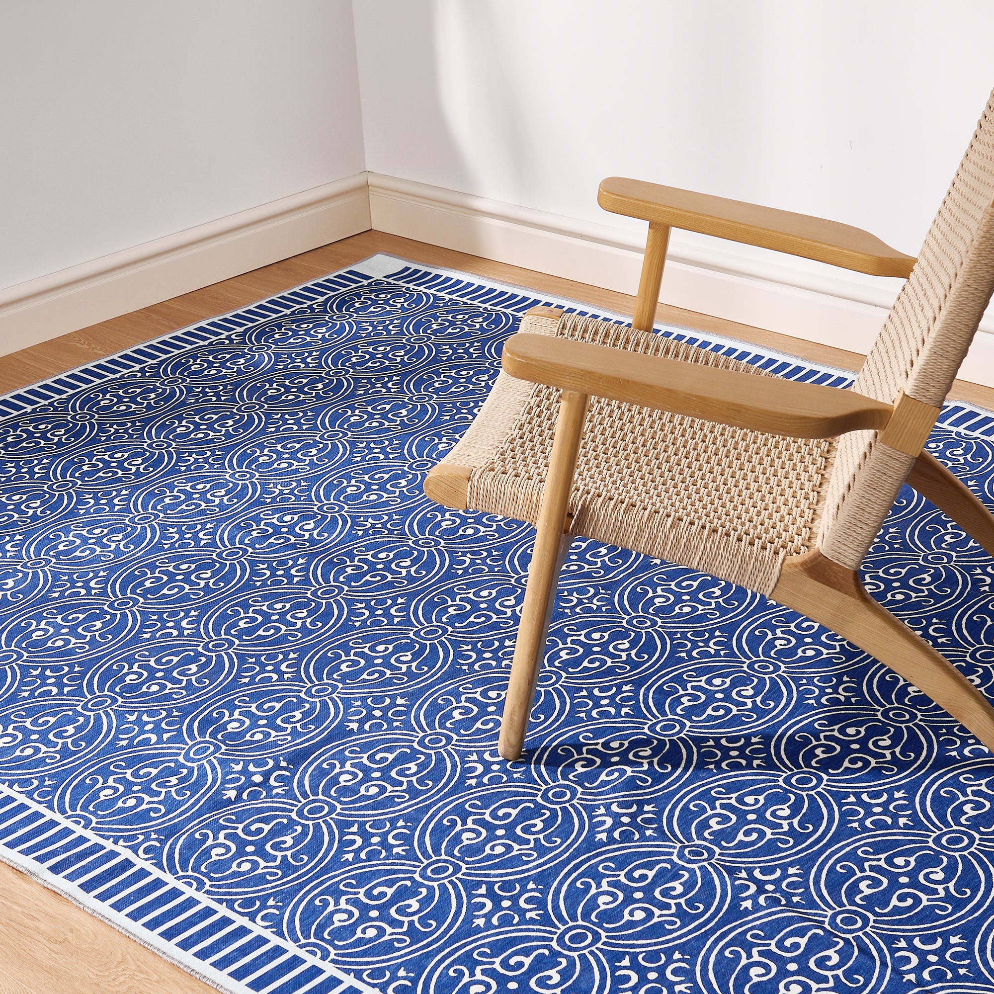 Custom Modern Chenille Washable Non Slip Area Rug