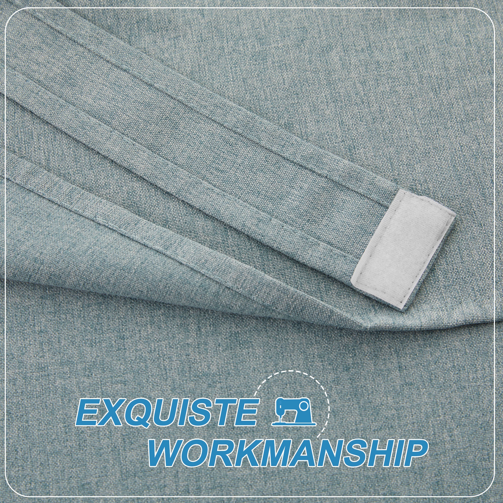 RYB HOME Linen-Look Coated Door Curtain for Light Filtering and Privacy