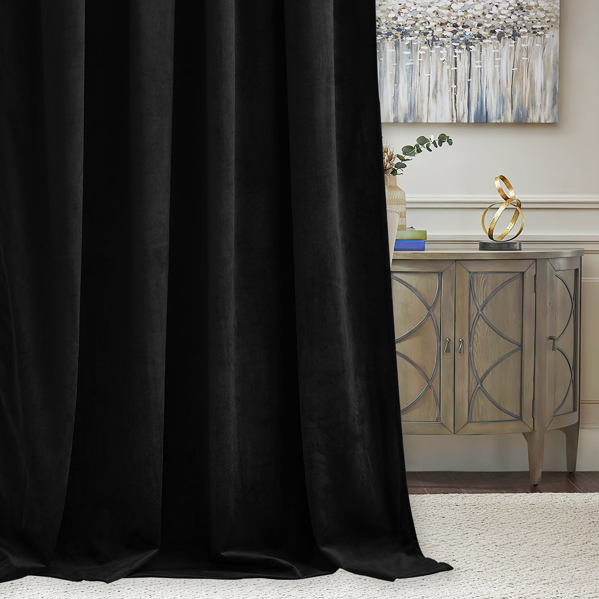 Custom 3-Layer Blackout Velvet Soundproof Drape | OEKO-TEX®