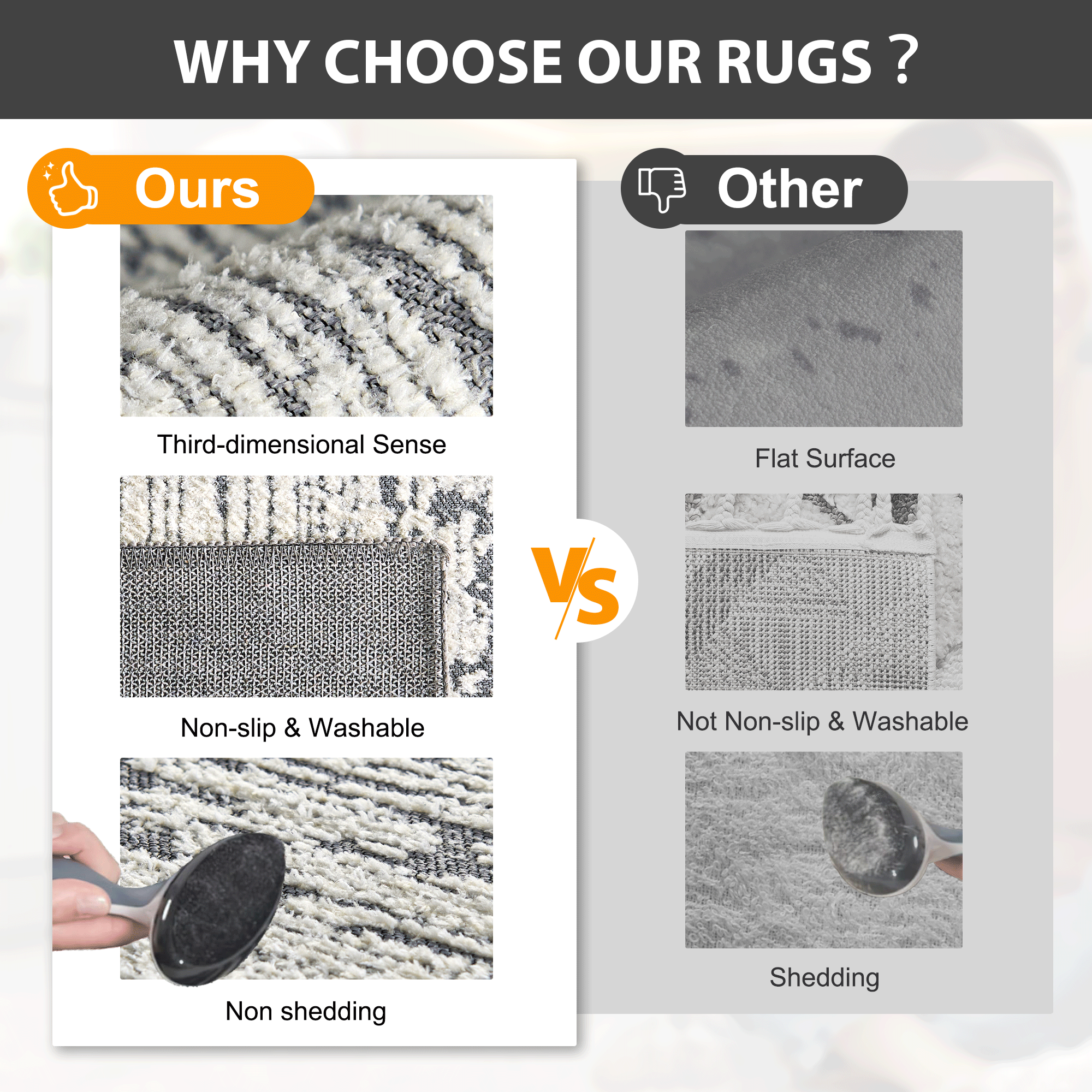 Custom Abstract Jacquard Textured Tufted Area Rug | GCC