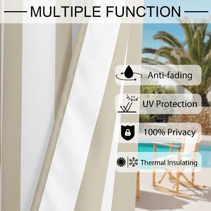 Custom Anti-fading Patio Outdoor Curtain | OEKO-TEX®