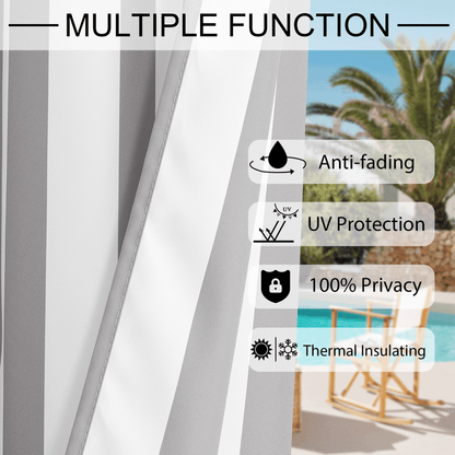 Custom Anti-fading Patio Outdoor Curtain | OEKO-TEX®