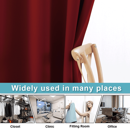 RYB HOME Grommet Blackout Custom Room Divider Curtains
