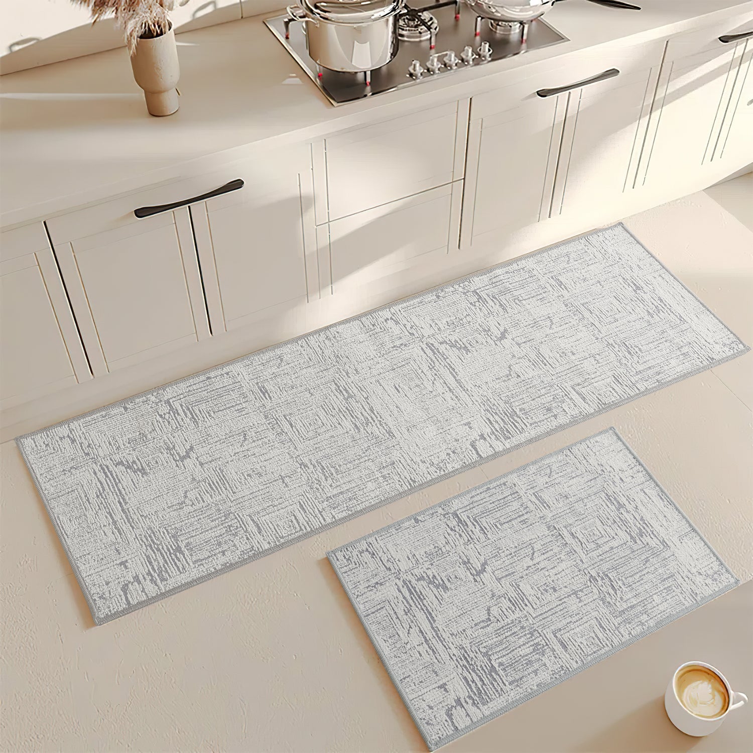 Custom Abstract Jacquard Textured Tufted Area Rug | GCC