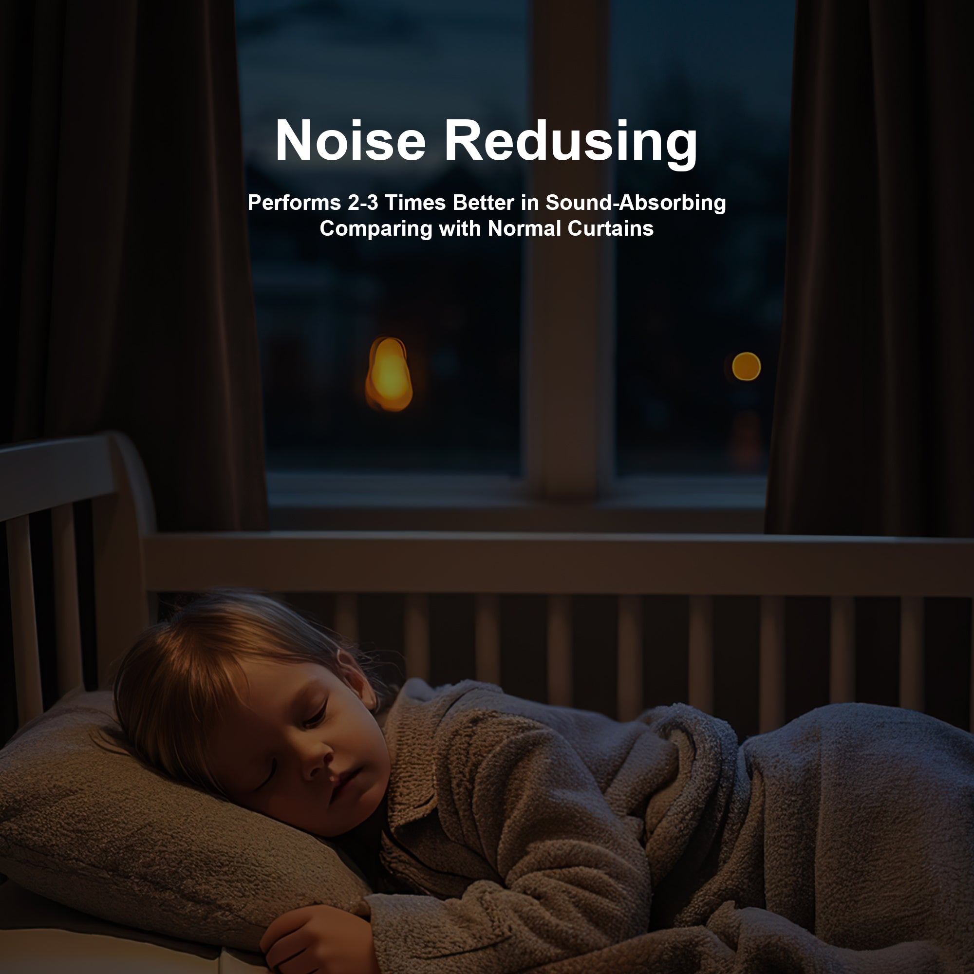 Custom 3-Layer Soundproof Blackout Curtain | OEKO-TEX®