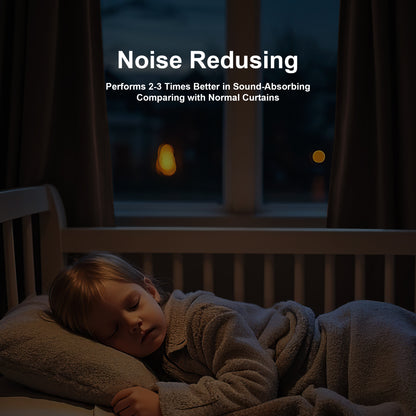 Custom 3-Layer Soundproof Blackout Curtain | OEKO-TEX®
