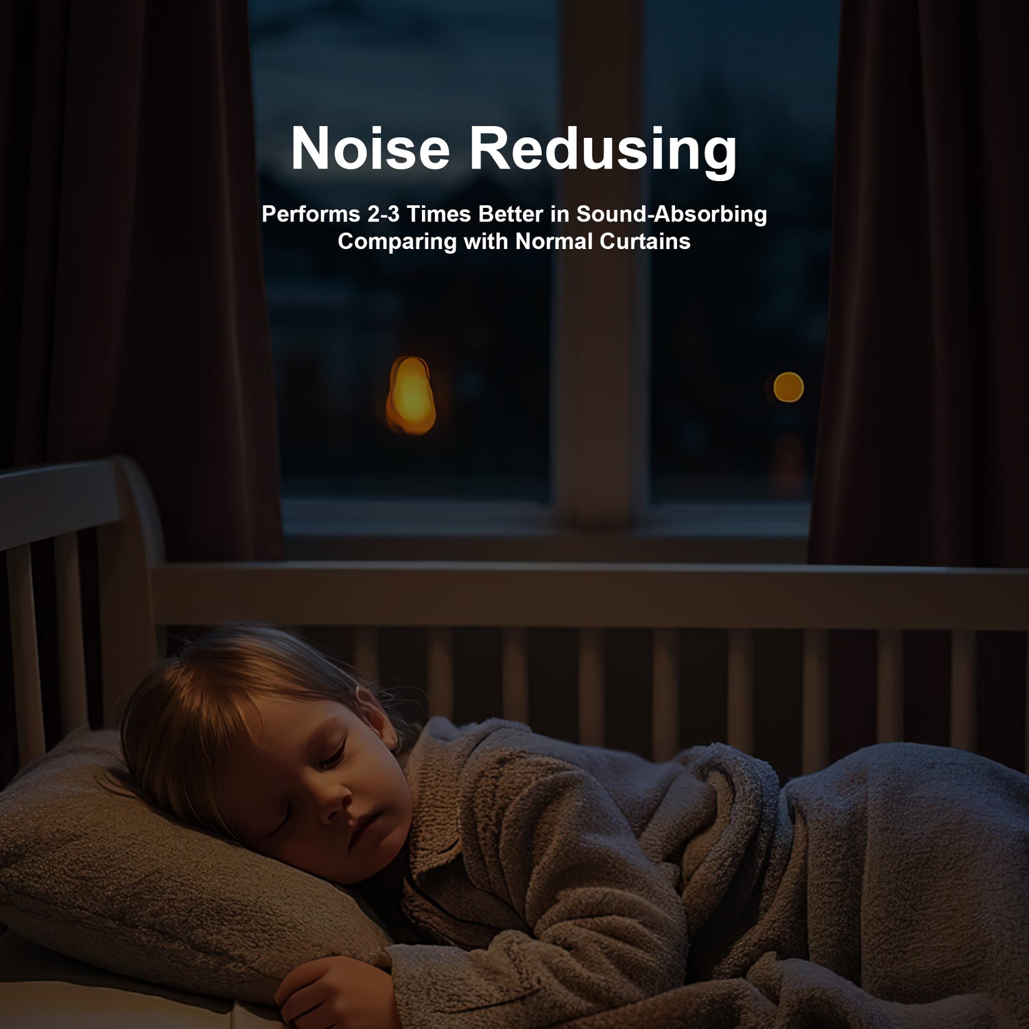 Custom 3-Layer Soundproof Blackout Curtain | OEKO-TEX®