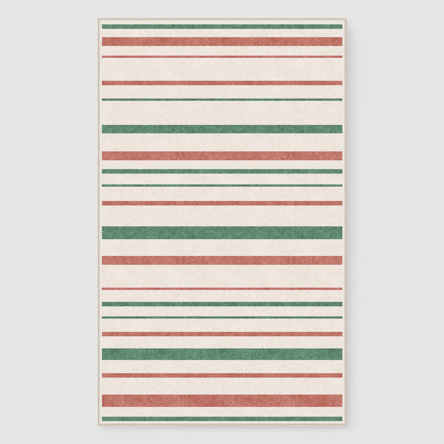 Custom Christmas Striation Soft Non Slip Washable Area Rug | GCC