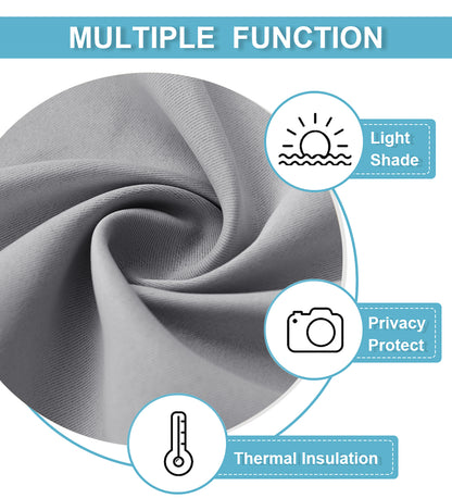 RYB HOME Blackout Thermal Insulated Velcro Door Curtains