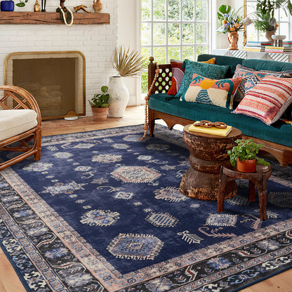 Custom Salam Non Slip Wool Faux Soft Area Rug