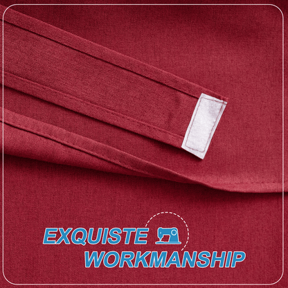 RYB HOME Linen-Look Coated Door Curtain for Light Filtering and Privacy