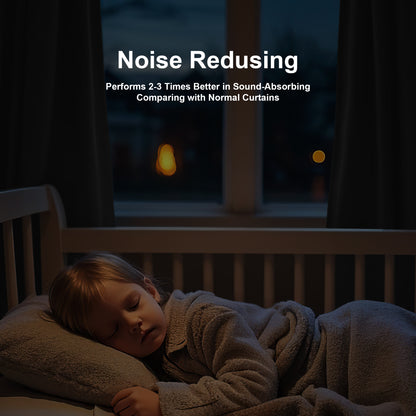 Custom 3-Layer Soundproof Blackout Curtain | OEKO-TEX®
