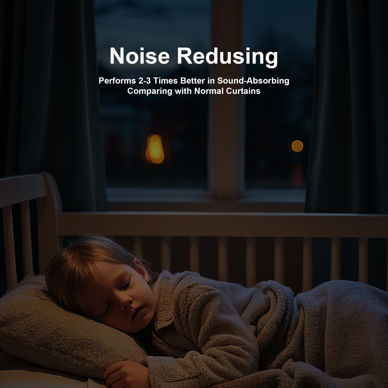 Custom 3-Layer Soundproof Blackout Curtain | OEKO-TEX®