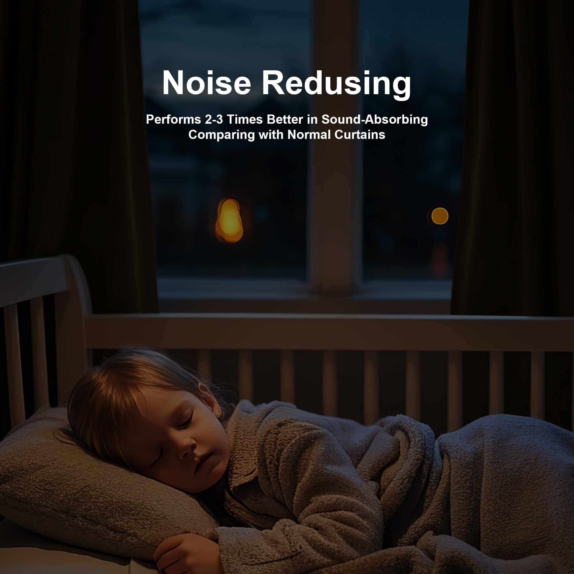 Custom 3-Layer Soundproof Blackout Curtain | OEKO-TEX®