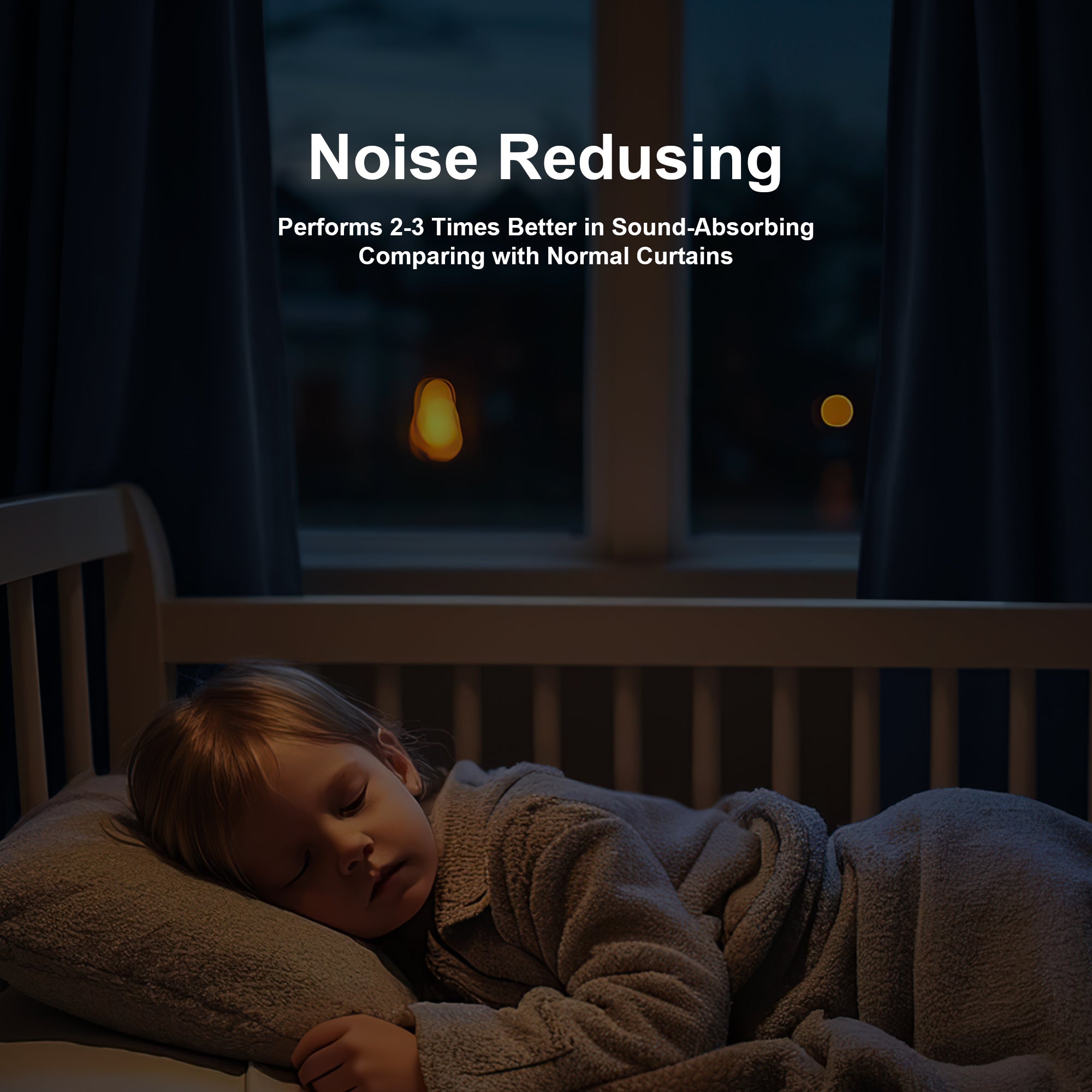 Custom 3-Layer Soundproof Blackout Curtain | OEKO-TEX®