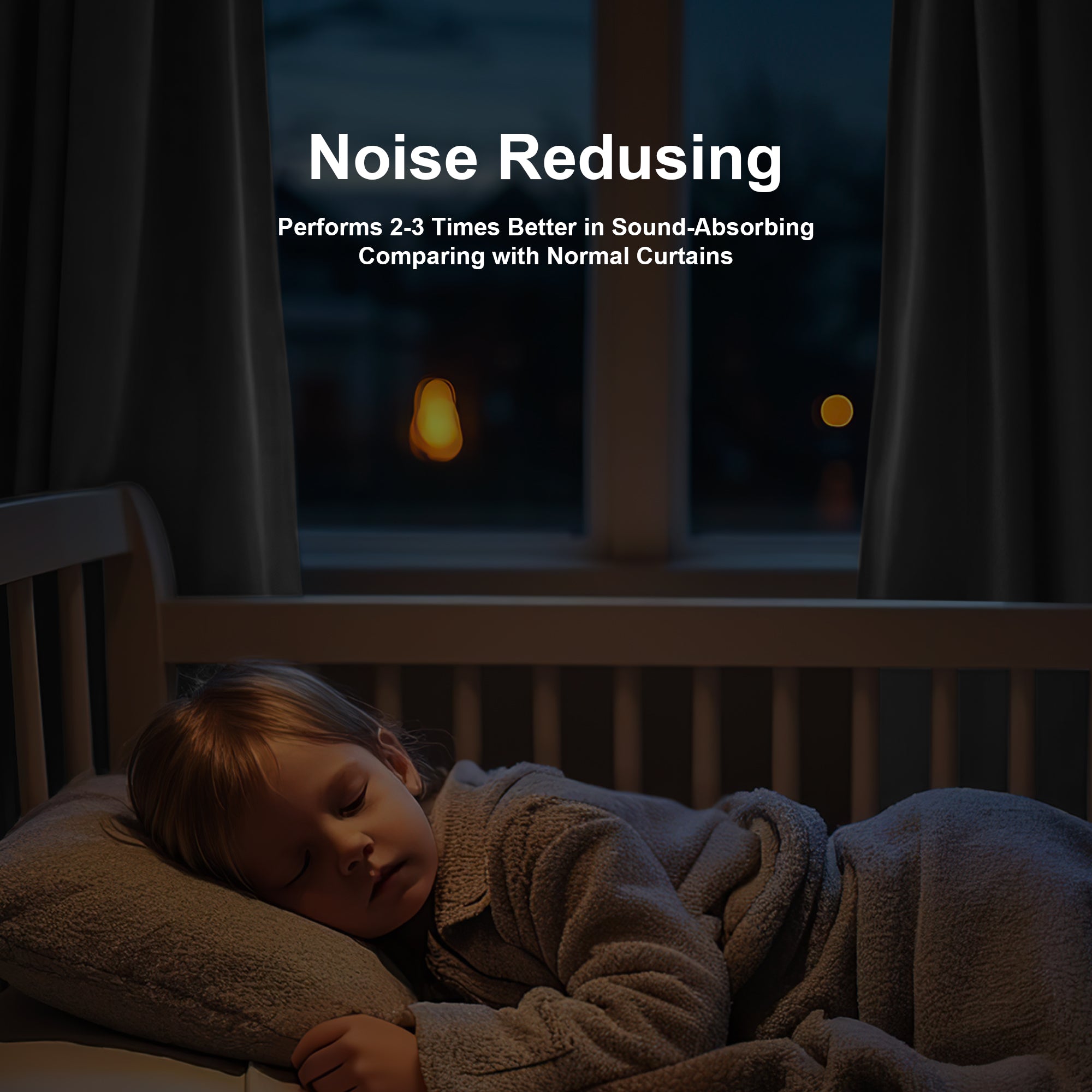 Custom 3-Layer Soundproof Blackout Curtain | OEKO-TEX®
